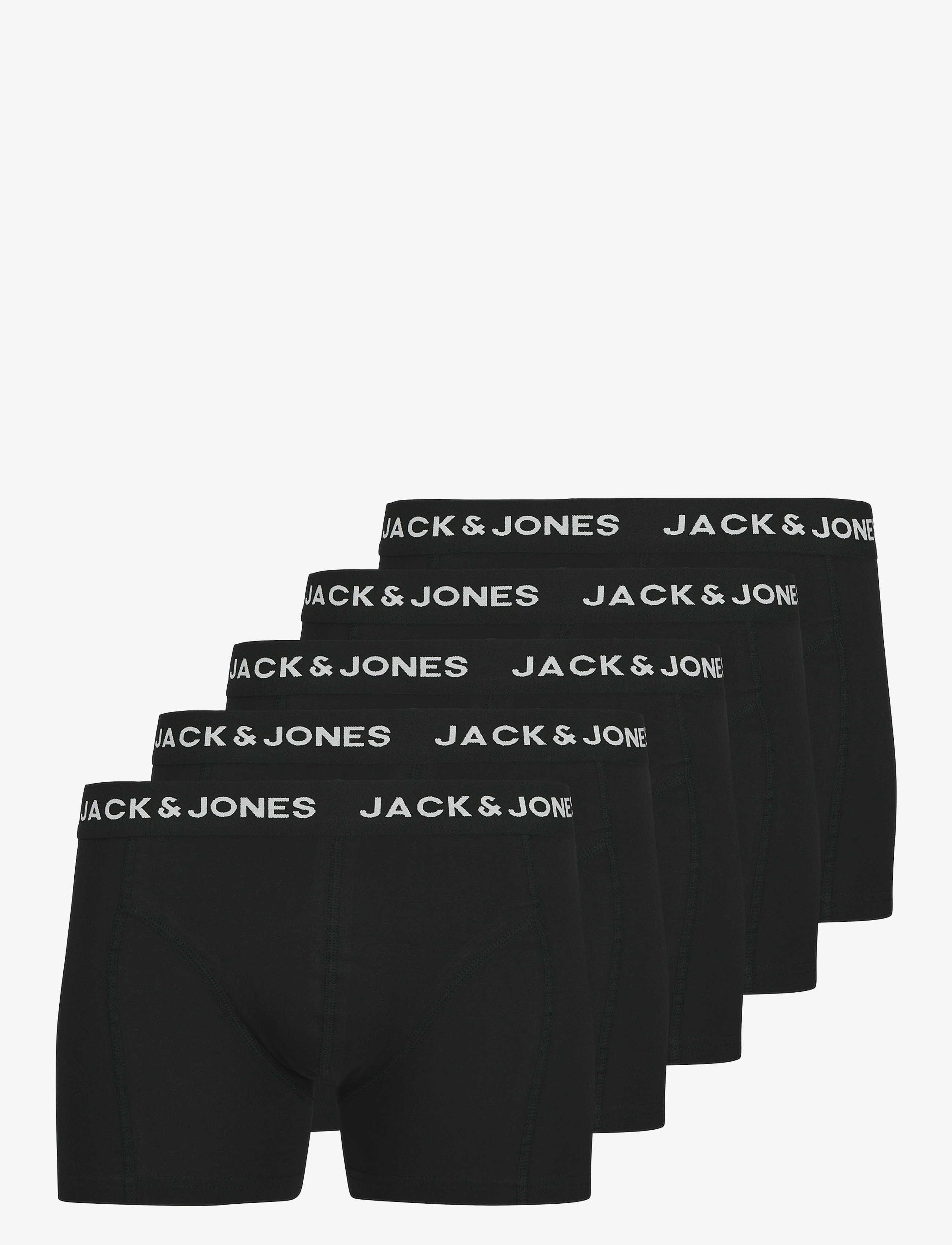 JACANTHONY TRUNKS 5 PACK LN - BLACK
