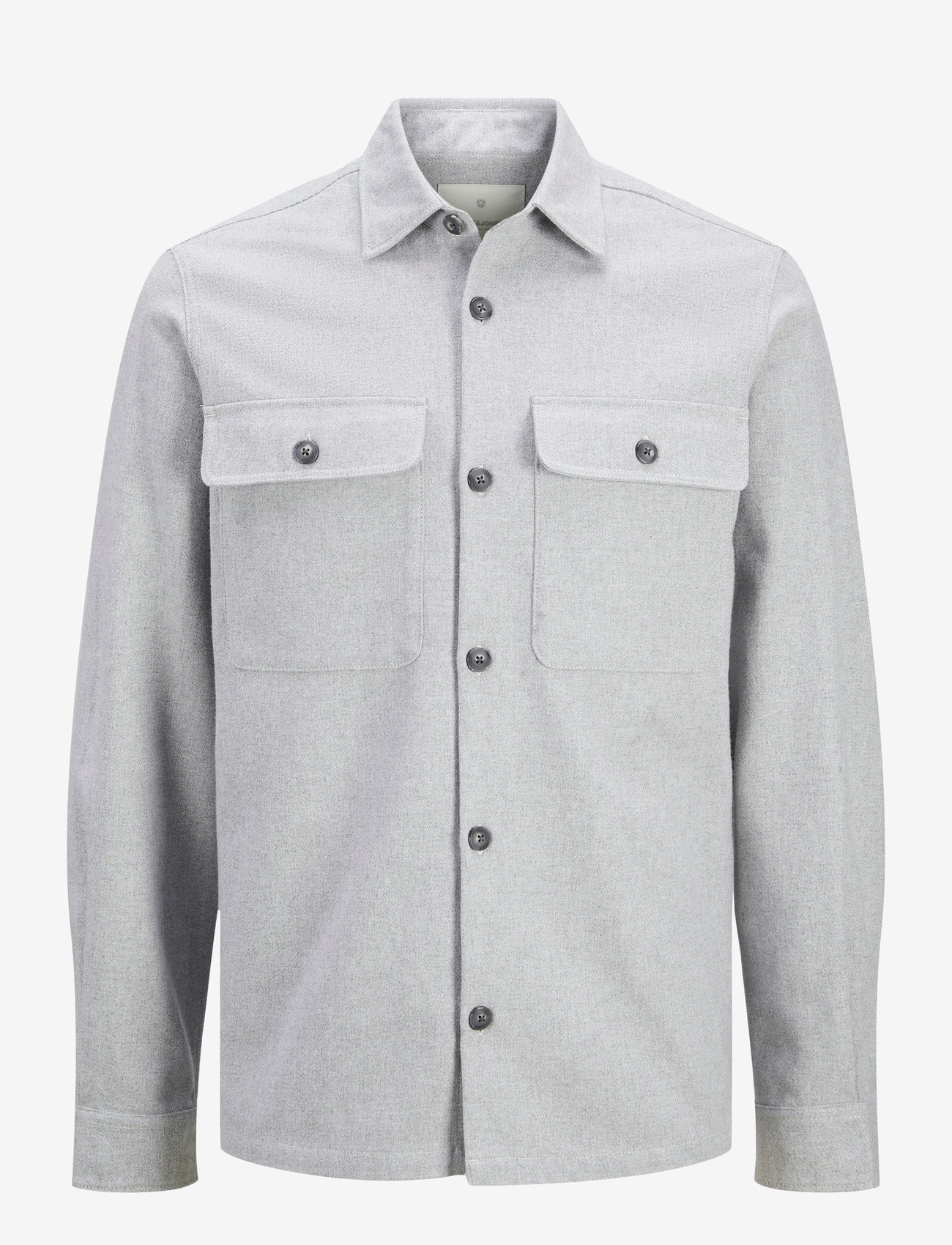 Jack & Jones - JPRRAYMOND MELANGE SOLID LS OVERSHIRT SN - light grey melange - 1