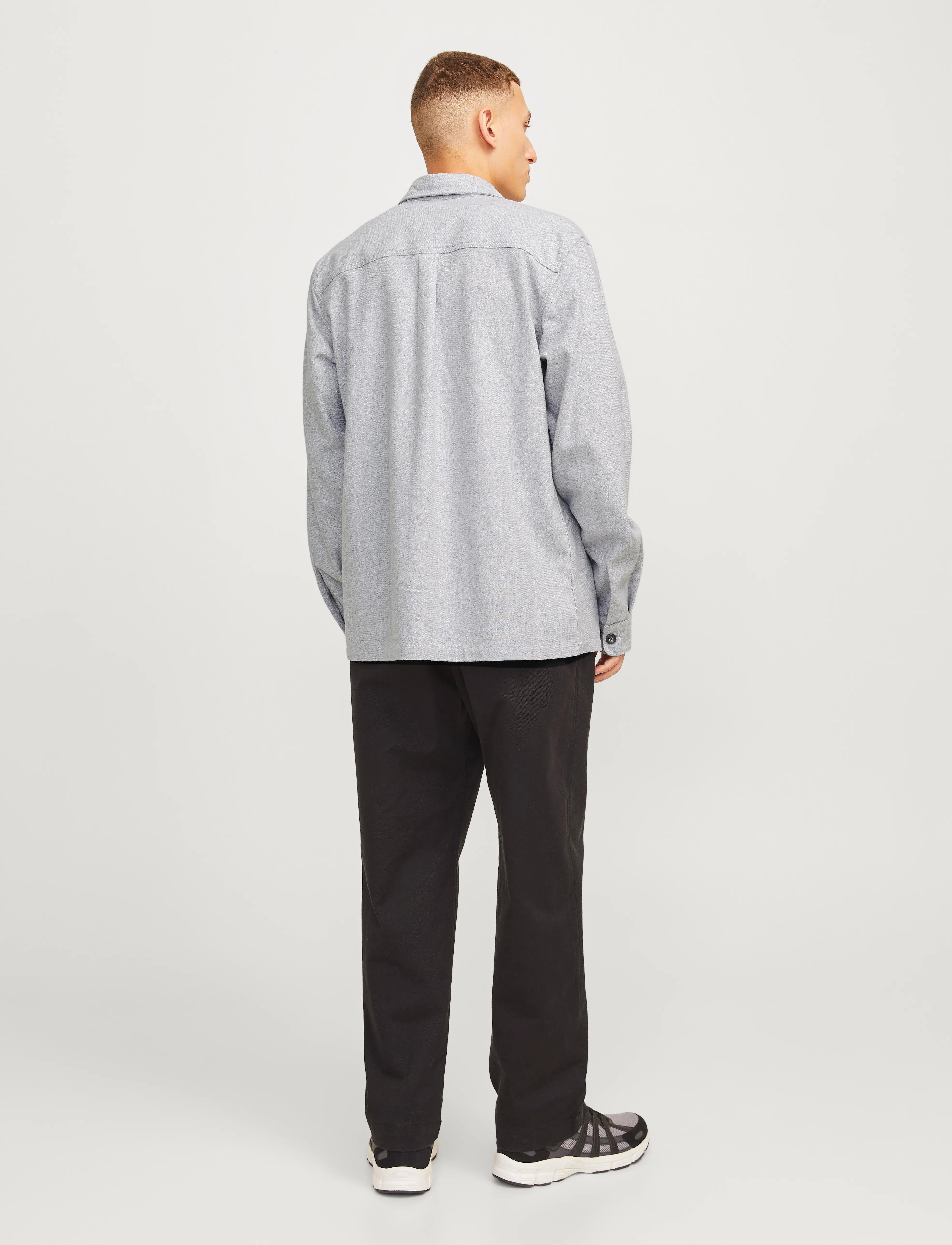 Jack & Jones - JPRRAYMOND MELANGE SOLID LS OVERSHIRT SN - light grey melange - 2