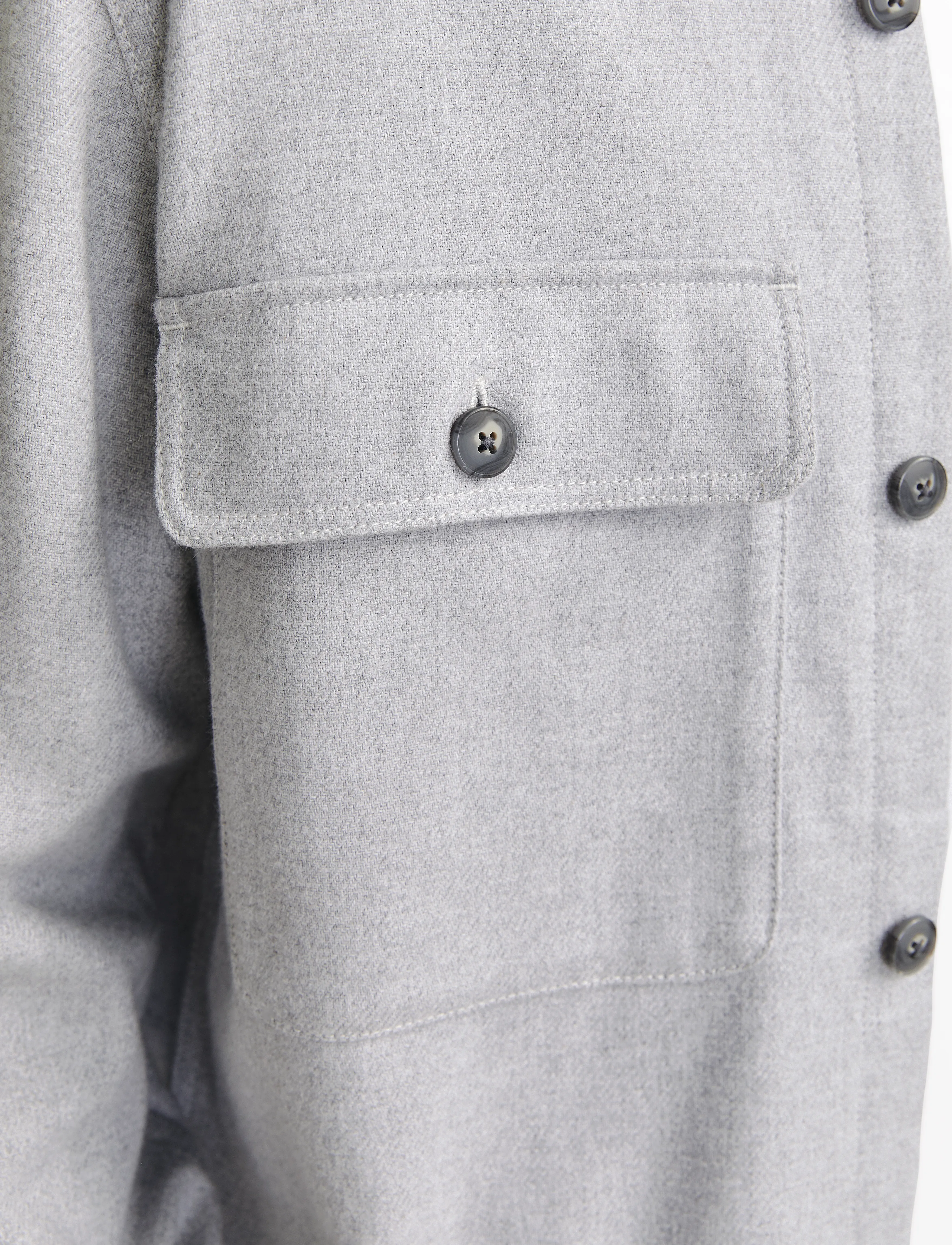 Jack & Jones - JPRRAYMOND MELANGE SOLID LS OVERSHIRT SN - light grey melange - 4