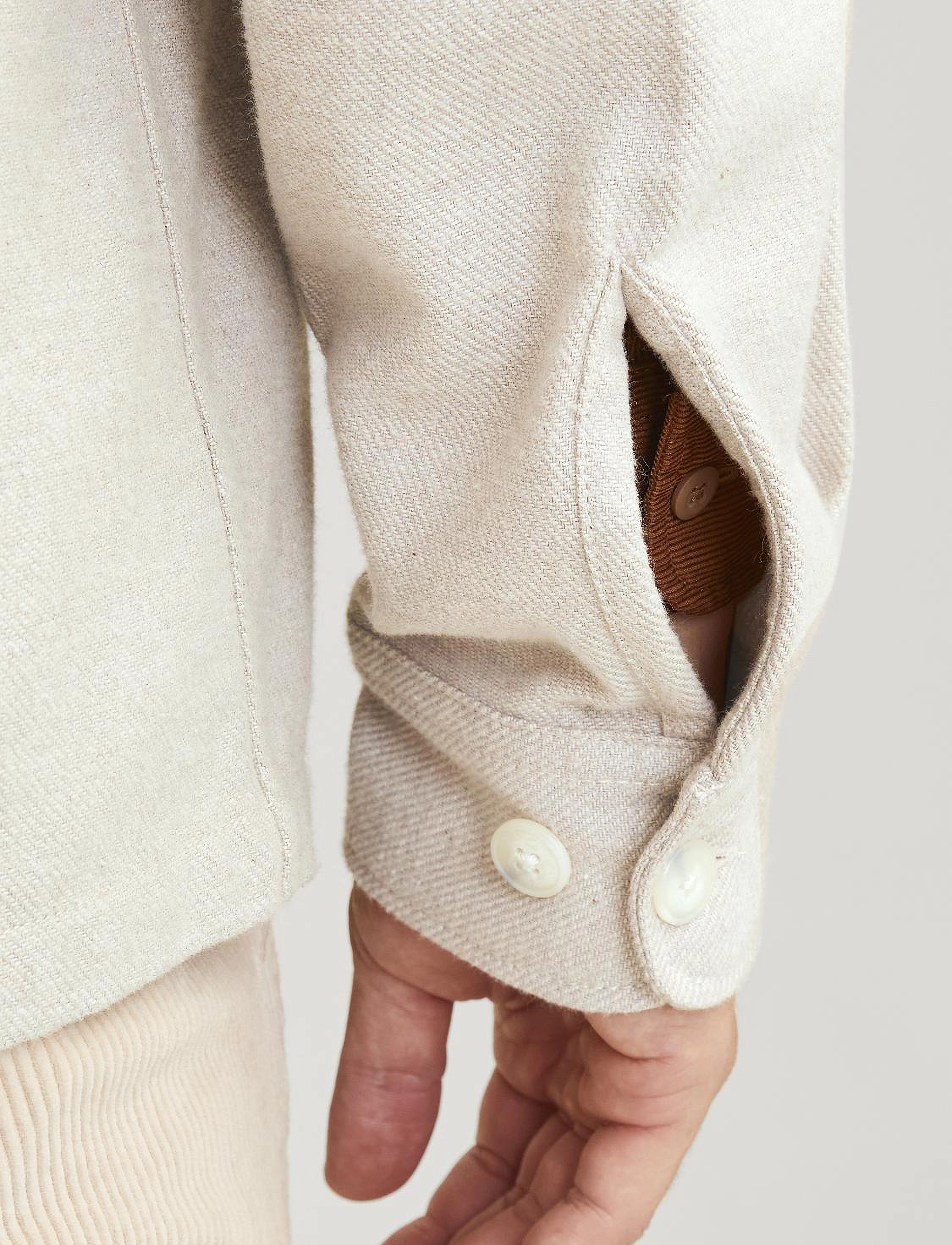 Jack & Jones - JPRRAYMOND MELANGE SOLID LS OVERSHIRT SN - summer sand - 3