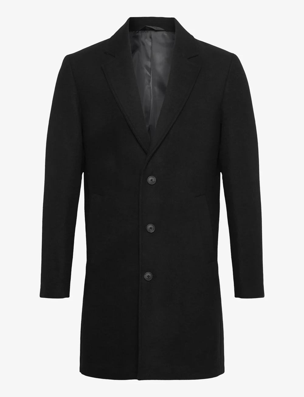 Jack & Jones - JJEHARRISON WOOL BLEND COAT SN - uldfrakker - black - 1