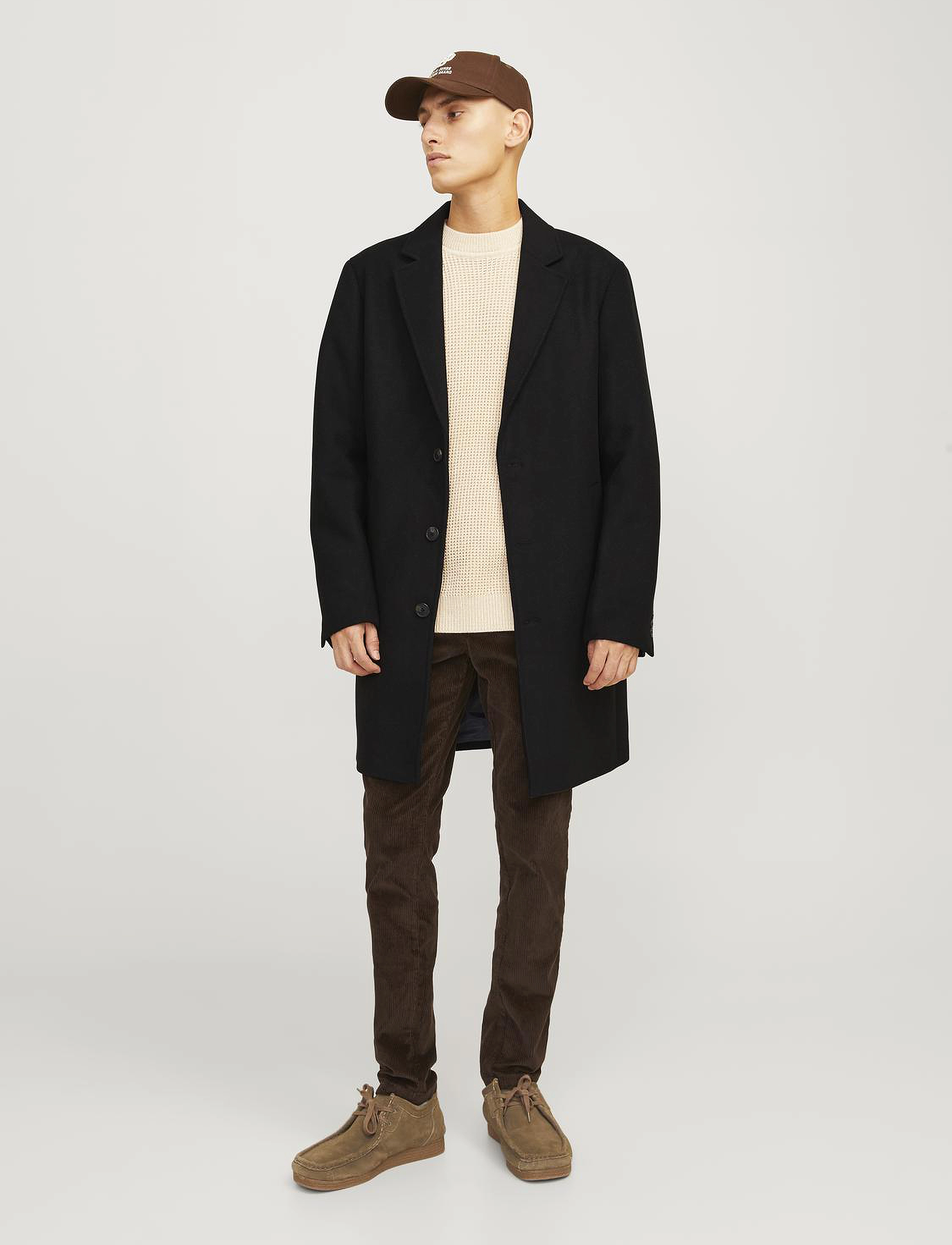 Jack & Jones - JJEHARRISON WOOL BLEND COAT SN - kurtki zimowe - black - 5
