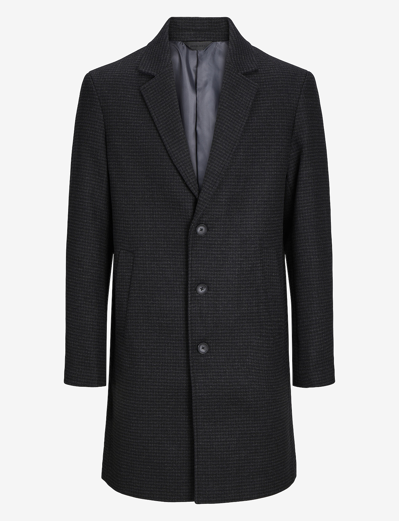 Jack & Jones - JJEHARRISON WOOL COAT SN - winter jackets - dark grey melange - 1