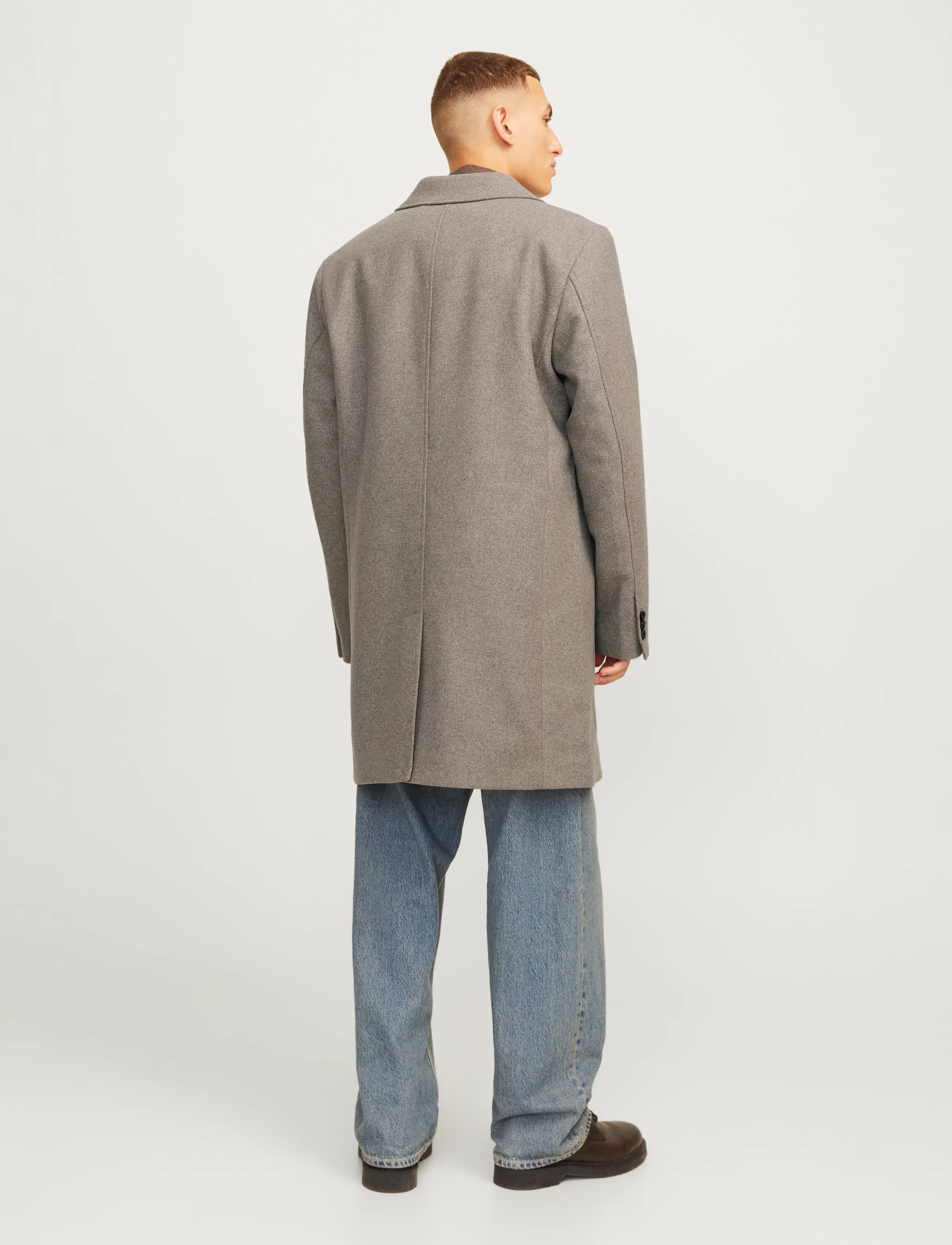 Jack & Jones - JJEHARRISON WOOL BLEND COAT SN - ullrockar - greige - 2