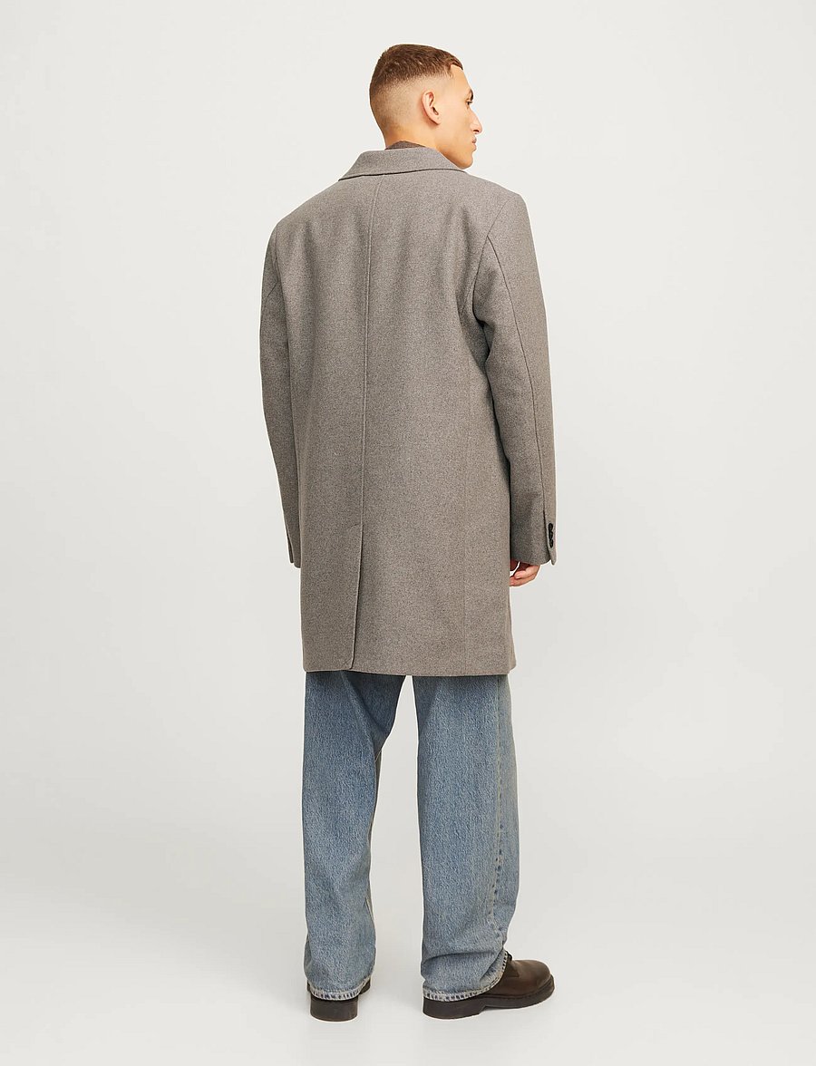Jack & Jones - JJEHARRISON WOOL BLEND COAT SN - wollen mantels - greige - 2