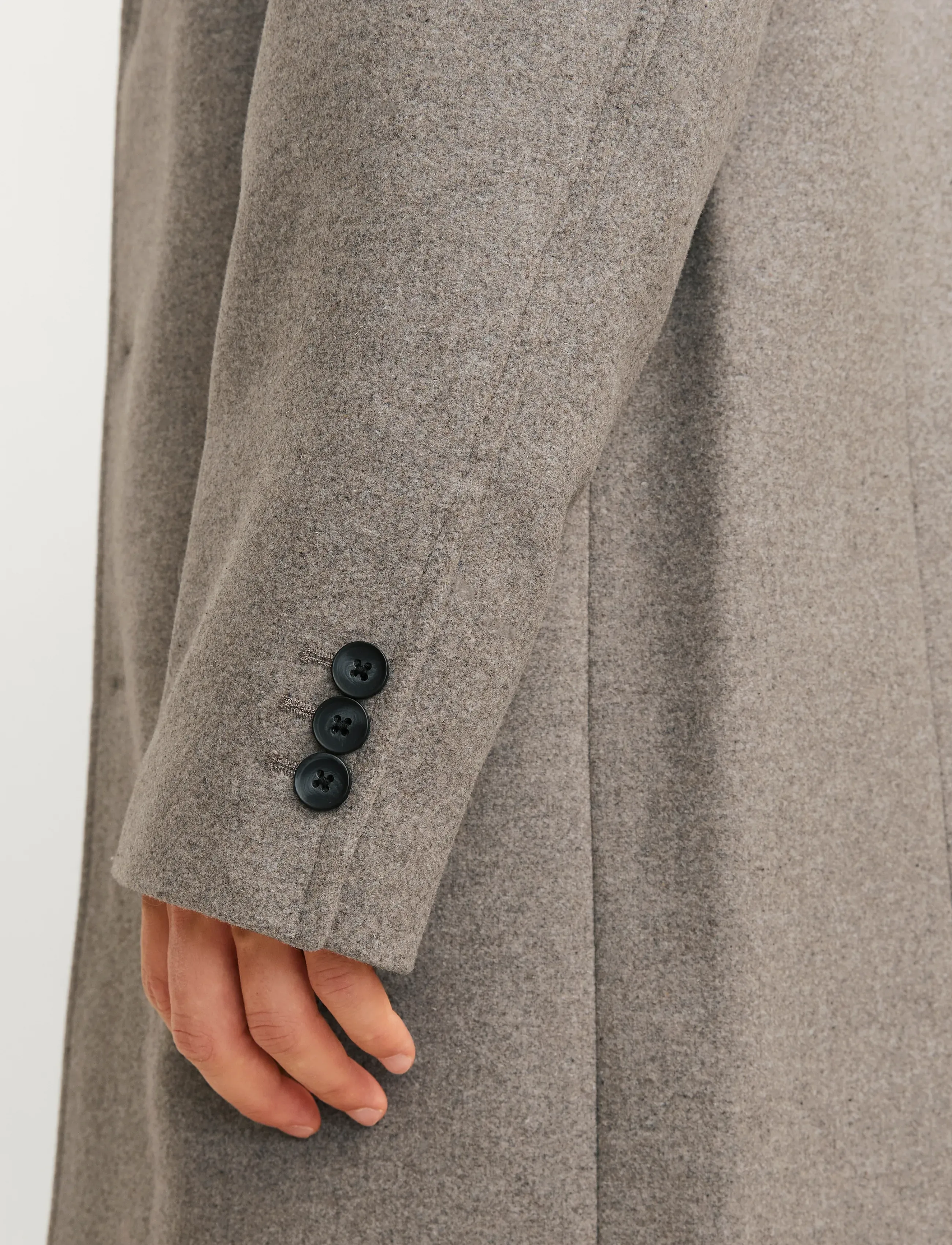 Jack & Jones - JJEHARRISON WOOL BLEND COAT SN - ullrockar - greige - 4