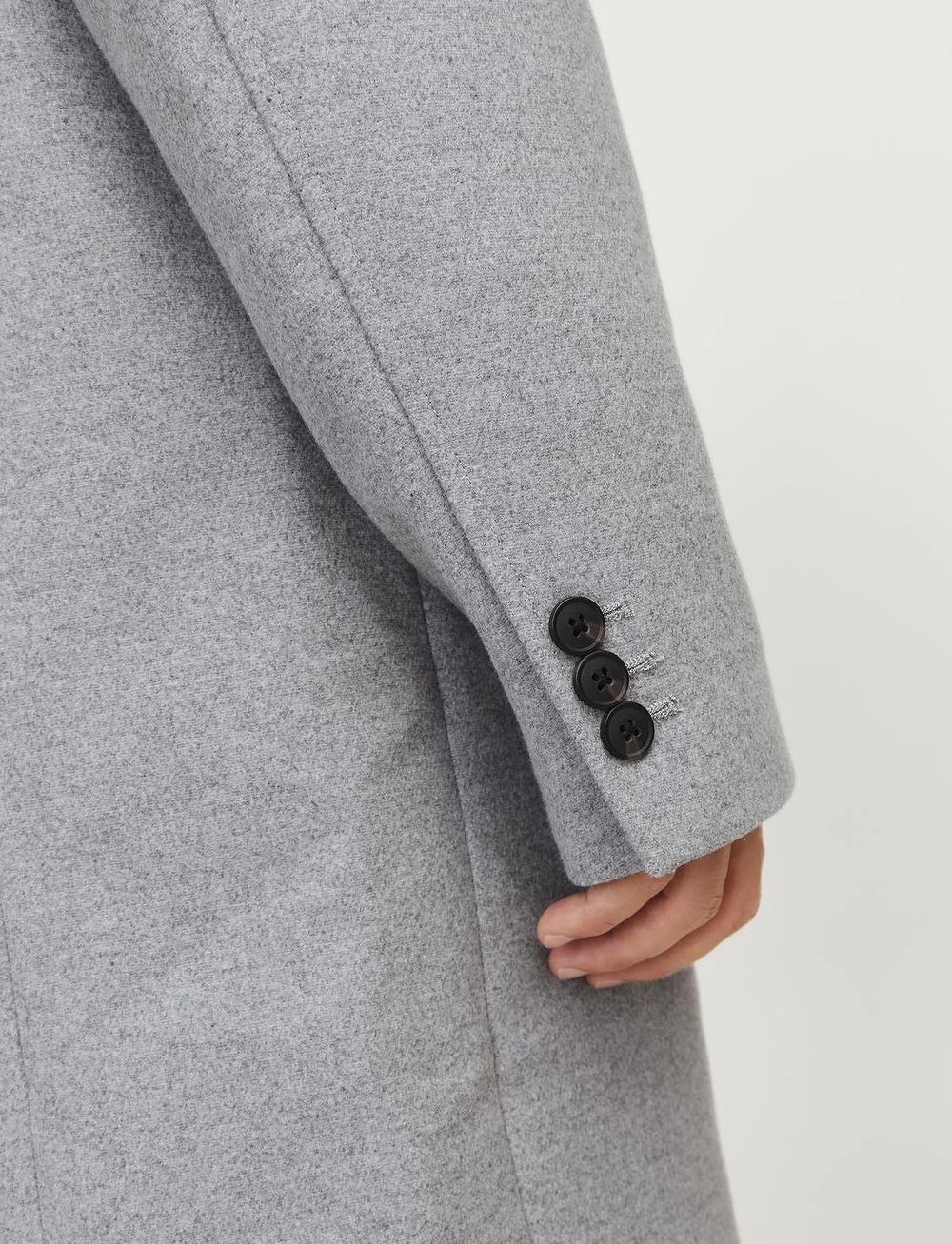 Jack & Jones - JJEHARRISON WOOL BLEND COAT SN - vinterjackor - light grey melange - 2