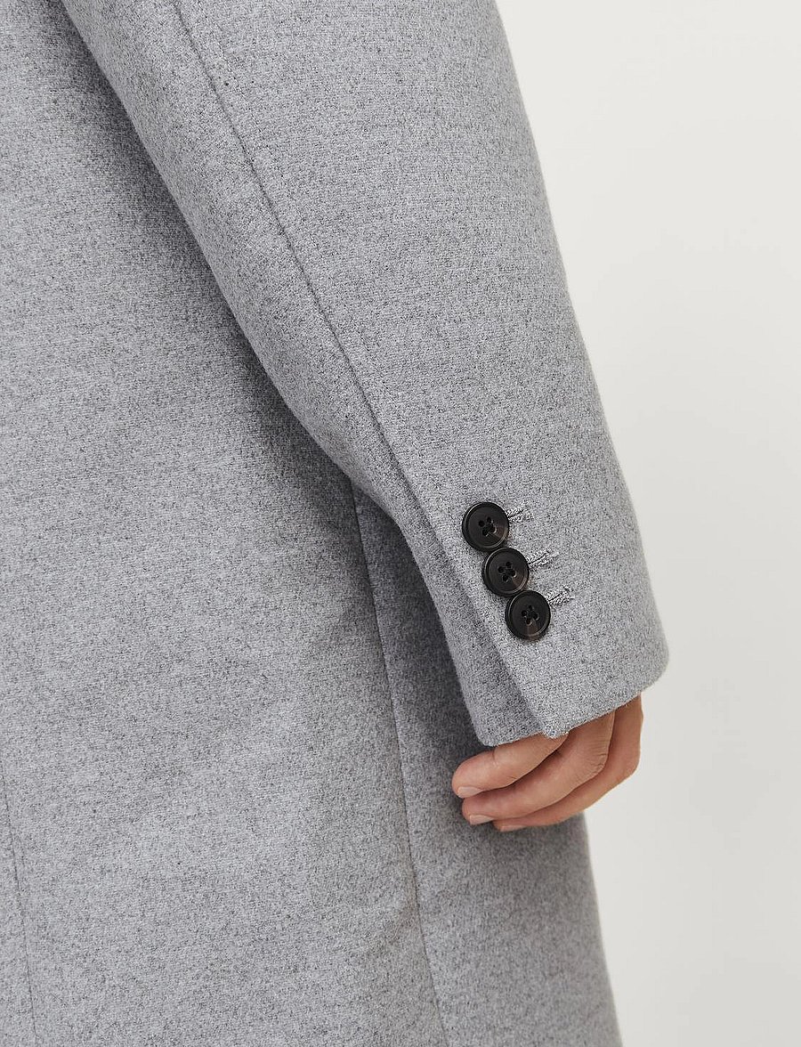 Jack & Jones - JJEHARRISON WOOL BLEND COAT SN - wollmäntel - light grey melange - 2