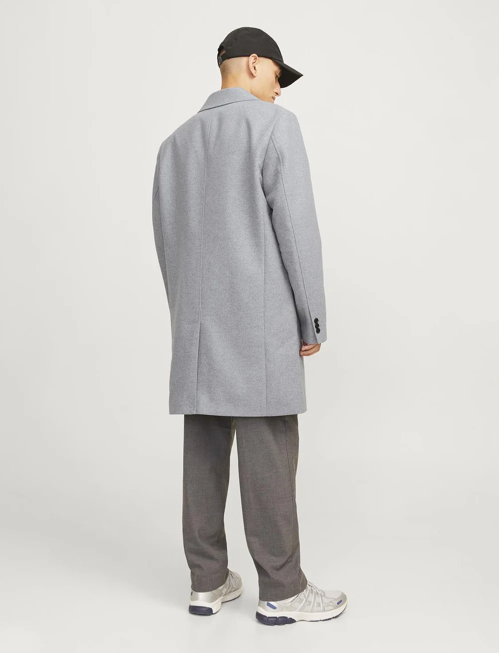 Jack & Jones - JJEHARRISON WOOL BLEND COAT SN - vinterjackor - light grey melange - 4