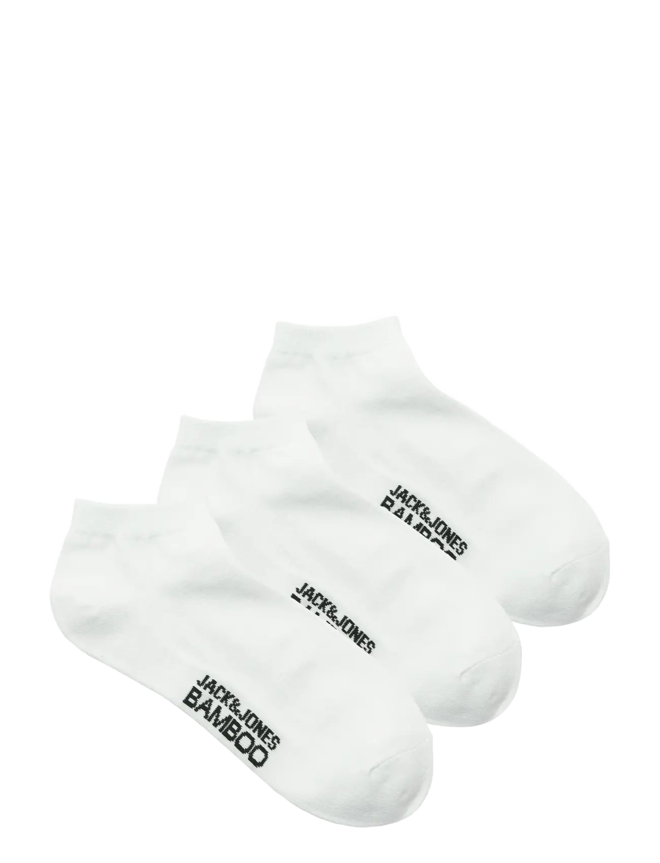 JACK & JONES Jacbasic Bamboo Kurz Socke 3 Pack Noos Weiß - One Size - Herren