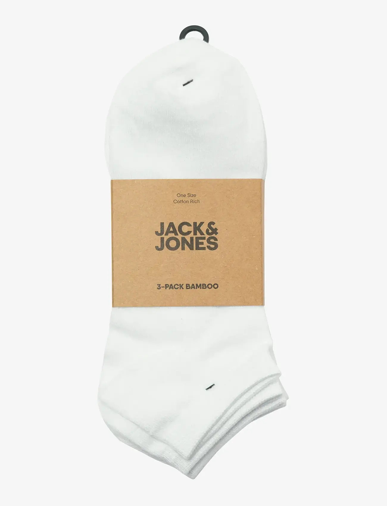 Jack & Jones - JACBASIC BAMBOO SHORT SOCK 3 PACK NOOS - madalaimad hinnad - white - 1