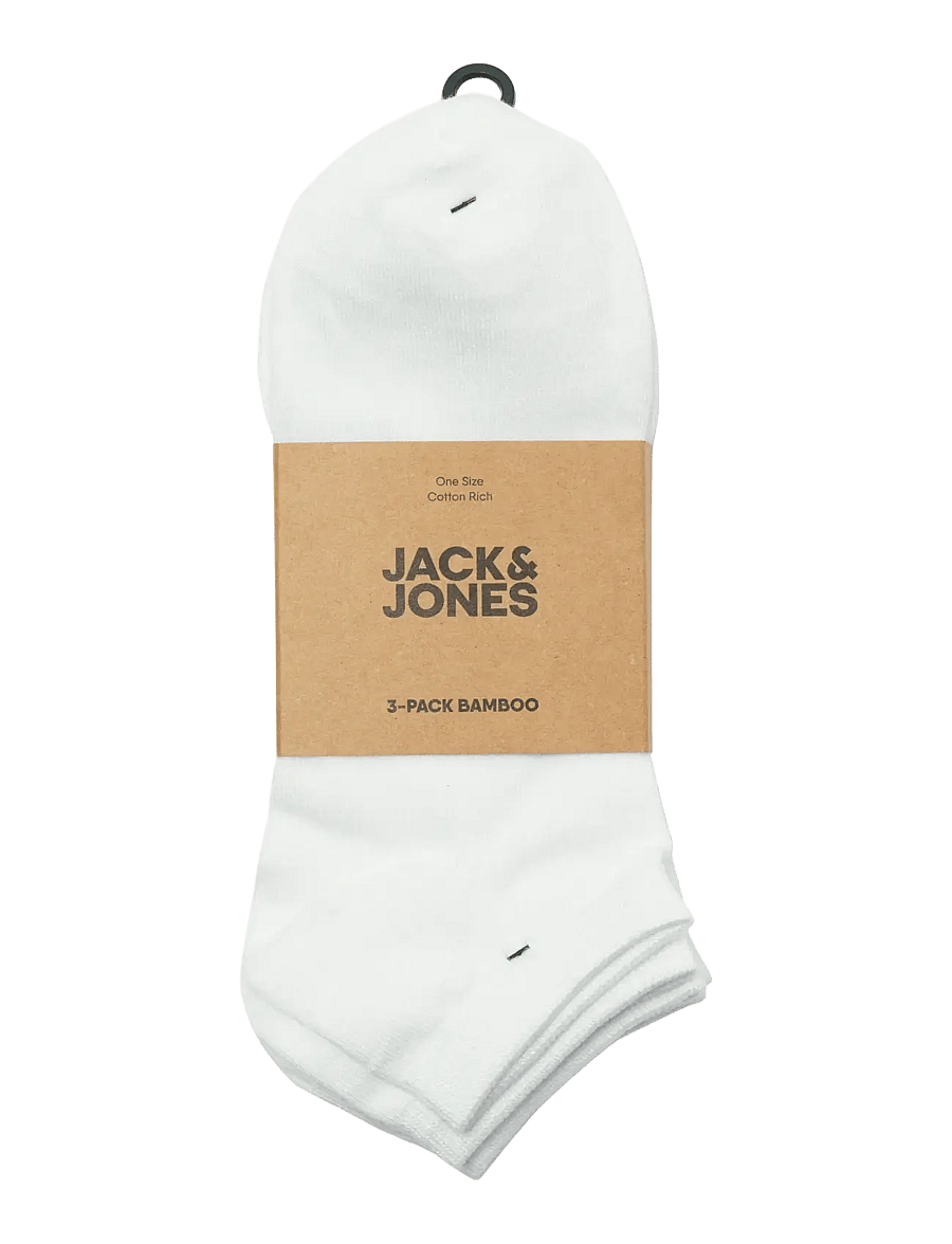 Jack & Jones - JACBASIC BAMBOO SHORT SOCK 3 PACK NOOS - socken im multipack - white - 1