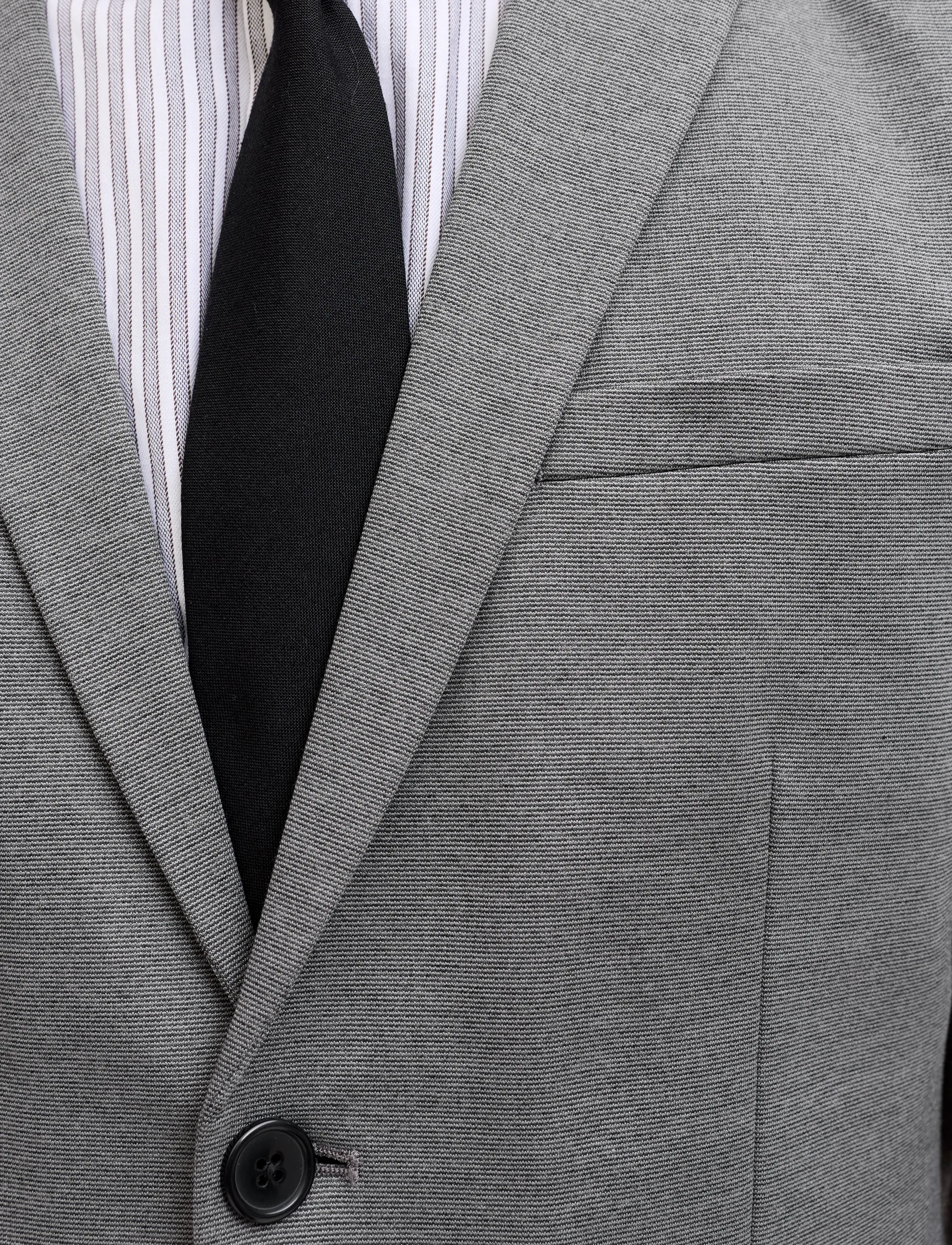 Jack & Jones JPRJAXON JERSEY BLAZER NOOS - Streetstyle - DARK GREY MELANGE / grey