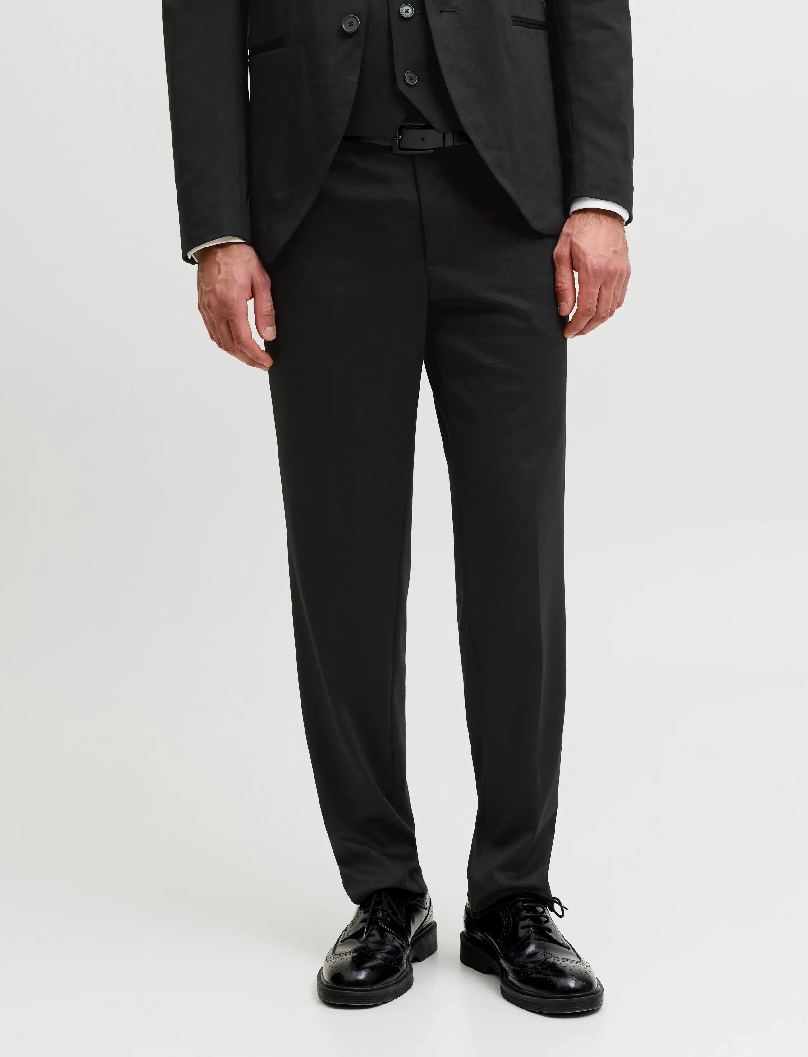 Jack & Jones JPRJAXON JERSEY TROUSER NOOS - Kostymbyxor - BLACK / black