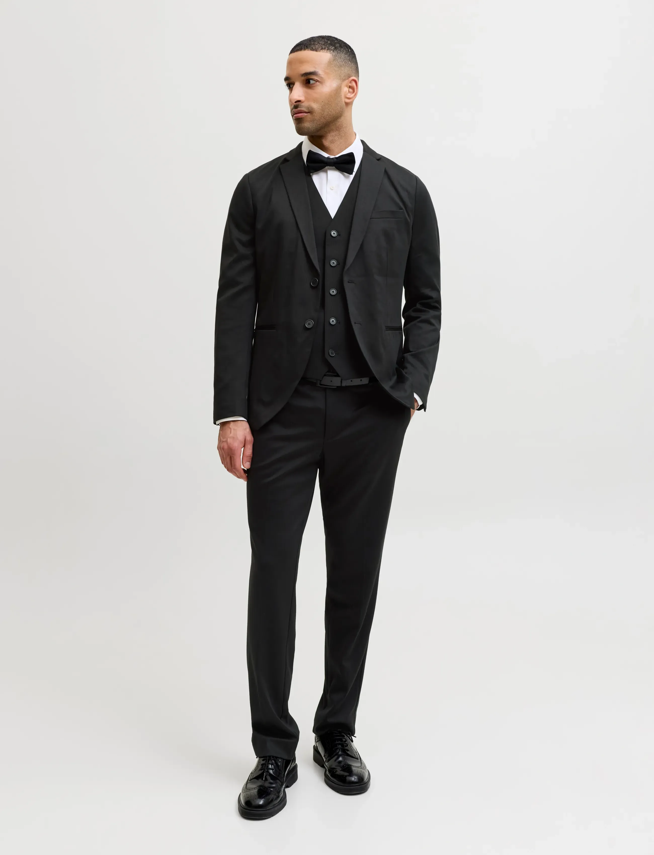 Jack & Jones - JPRJAXON JERSEY TROUSER NOOS - suit trousers - black - 4