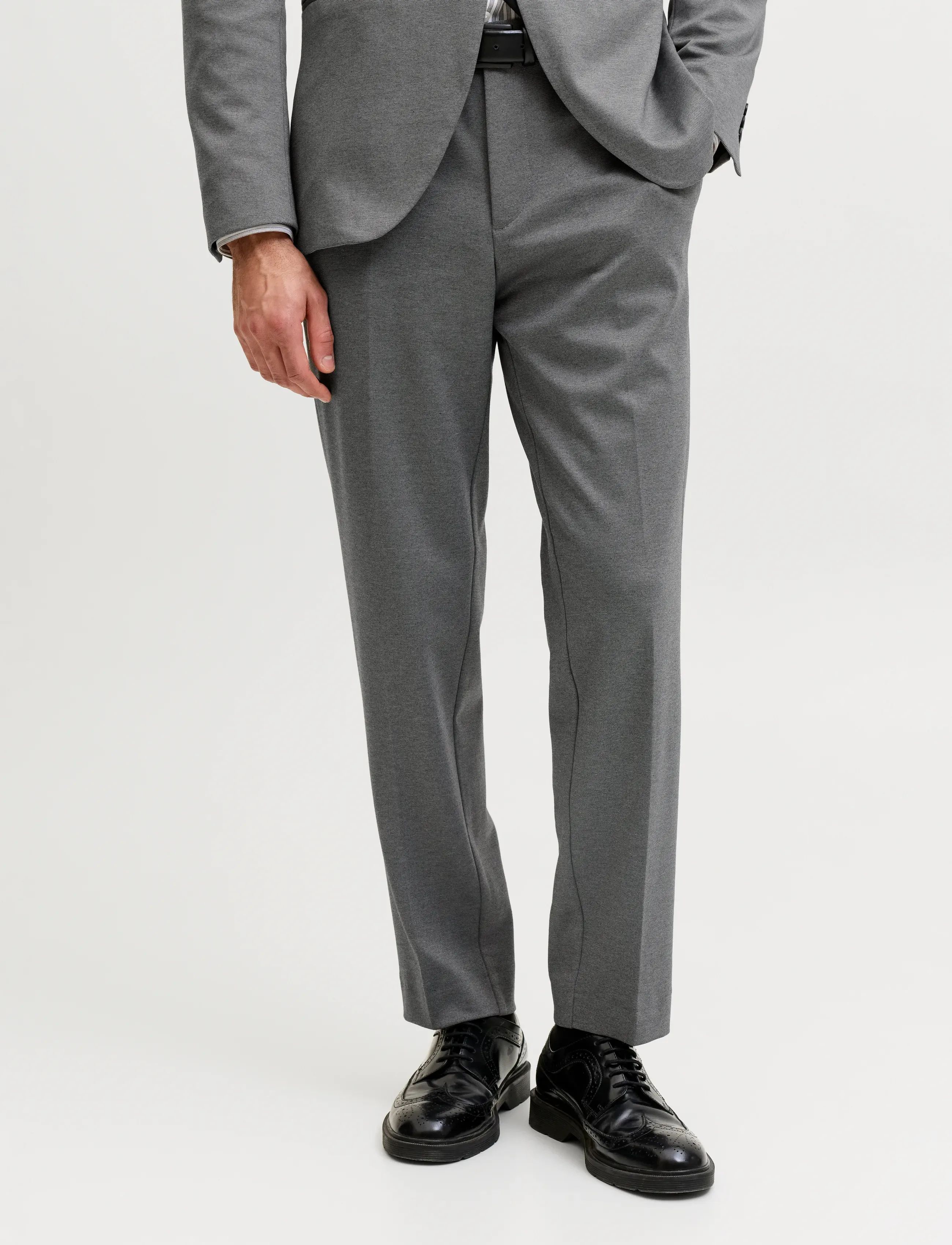 Jack & Jones JPRJAXON JERSEY TROUSER NOOS - Anzüge & Sakkos - DARK GREY MELANGE / grey