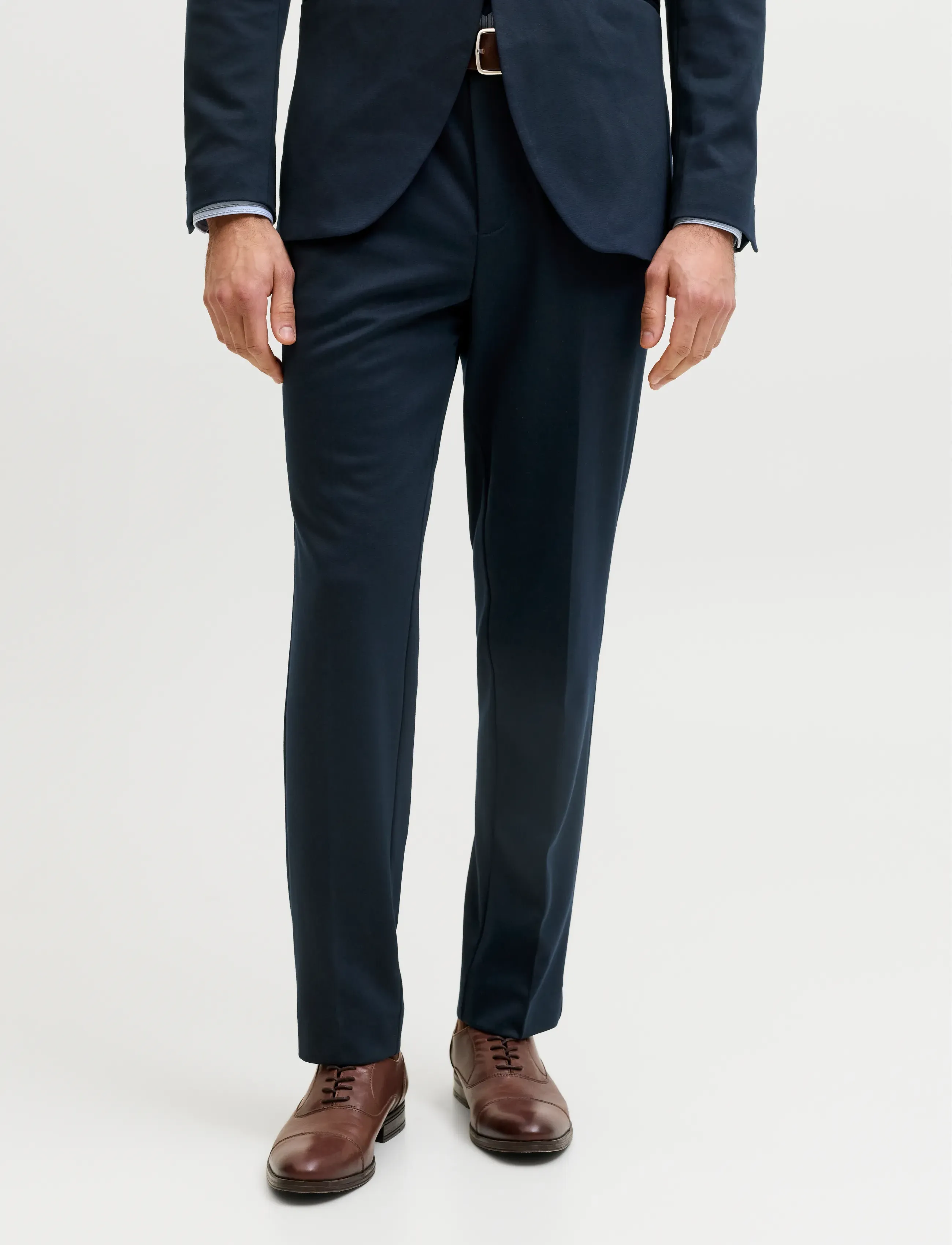 Jack & Jones - JPRJAXON JERSEY TROUSER NOOS - suit trousers - dark navy - 0