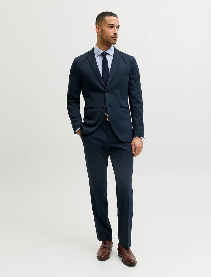 Jack & Jones - JPRJAXON JERSEY TROUSER NOOS - anzugshosen - dark navy - 4