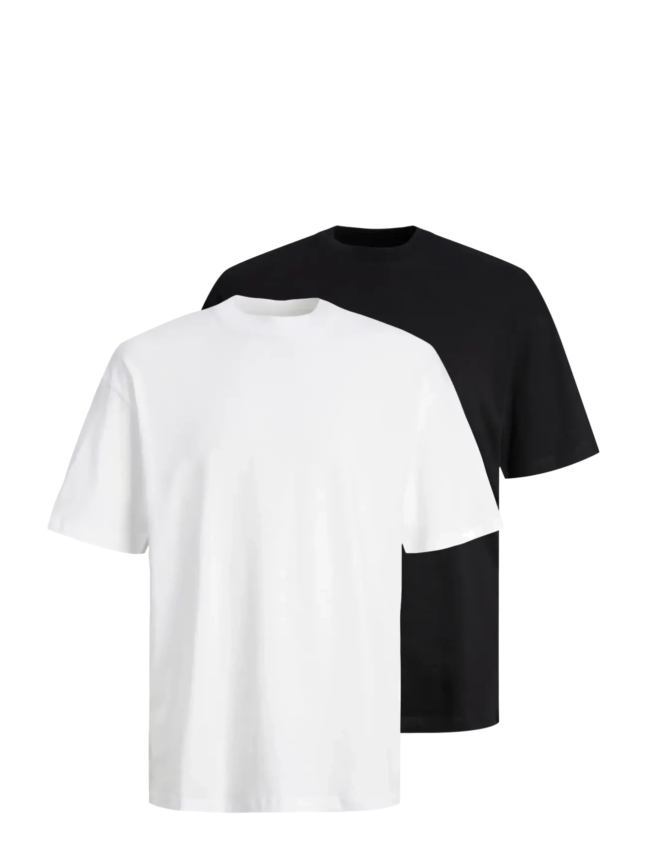 JJEBRADLEY TEE SS O-NECK 2PK MP NOOS - BLACK