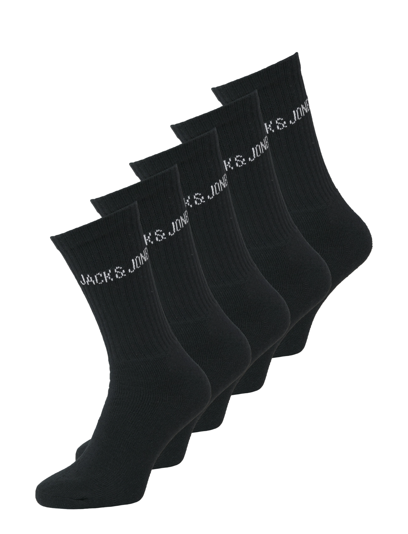 Jack & Jones JACREGEN TENNIS SOCK 5 PACK NOOS - Socken im Multipack - BLACK / black