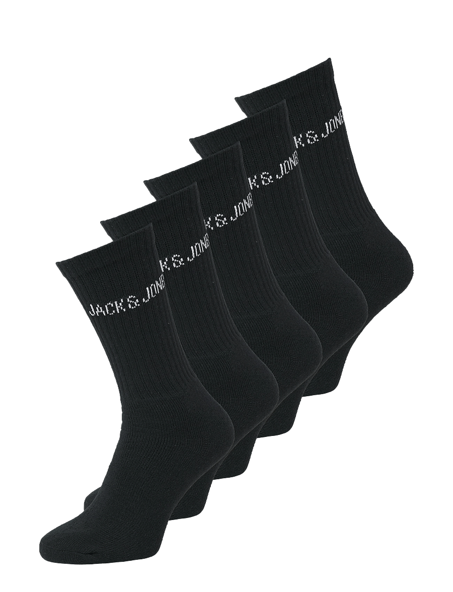 Jack & Jones - JACREGEN TENNIS SOCK 5 PACK NOOS - tennissocken - black - 0