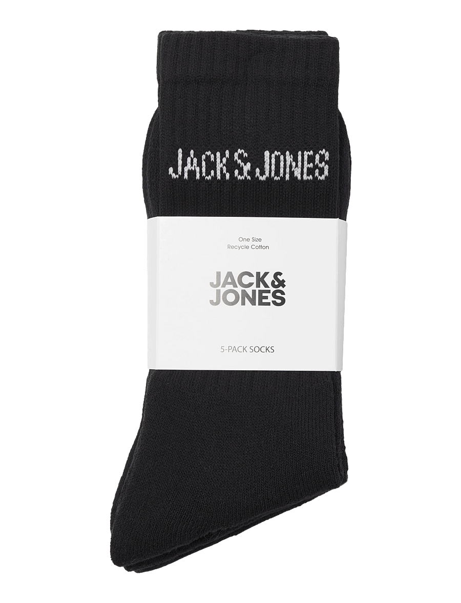 Jack & Jones - JACREGEN TENNIS SOCK 5 PACK NOOS - tennissocken - black - 1