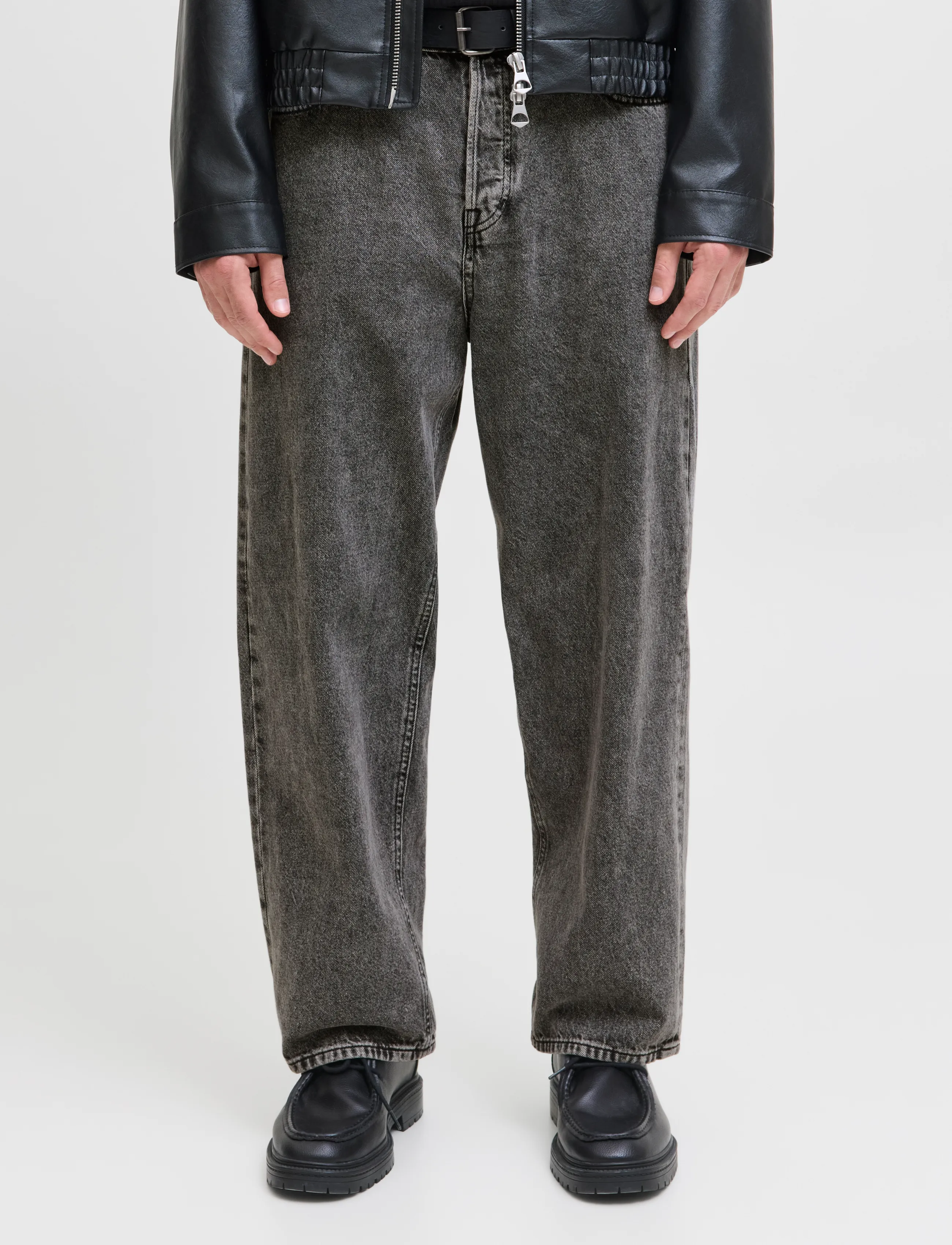 Jack & Jones JJIALEX JJBASIC SQ 734 NOOS - Riided - BLACK DENIM / black