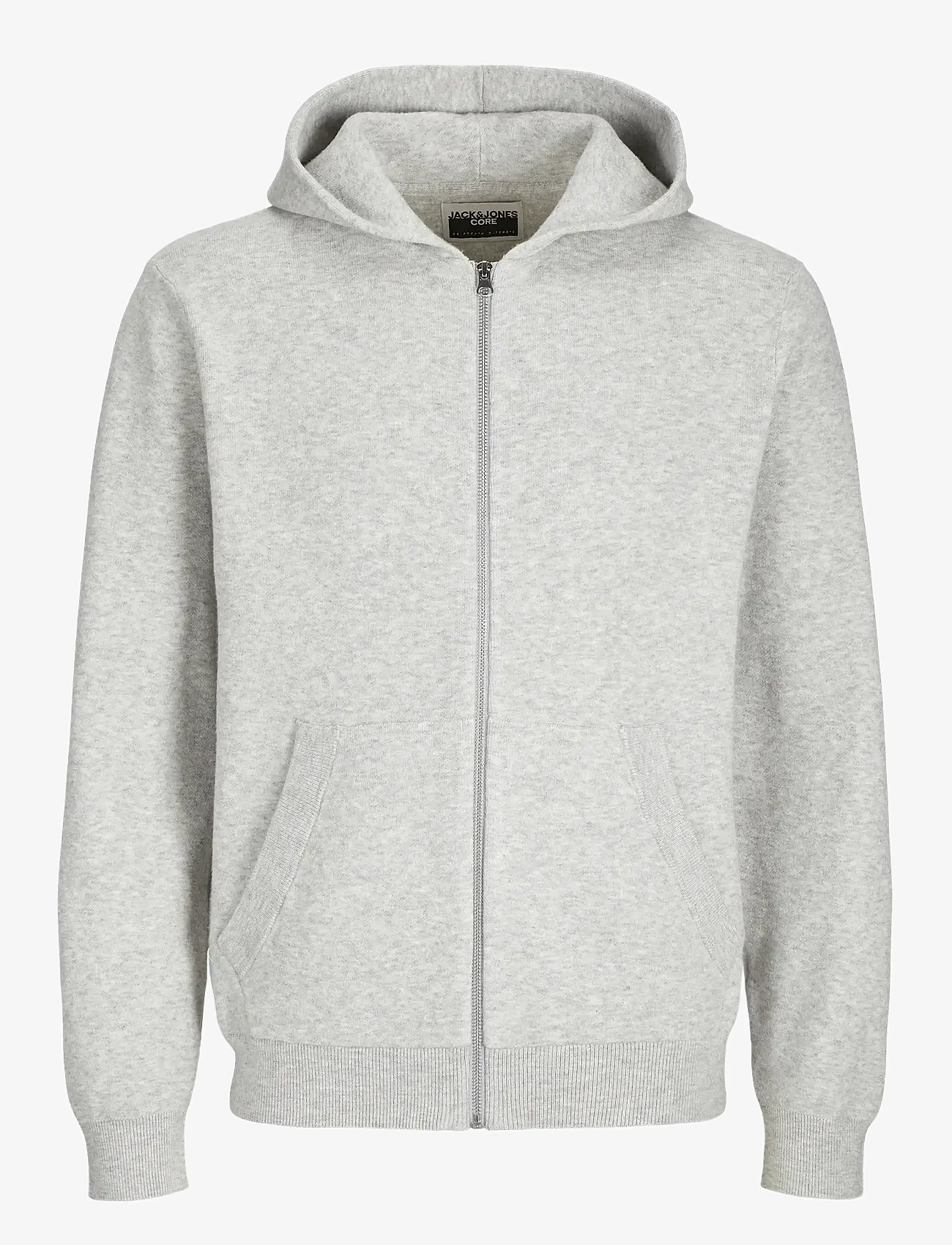 Light Grey Hoodie Jack Jones Hoodie Grau Jack Jones Jcocaleb Knit
