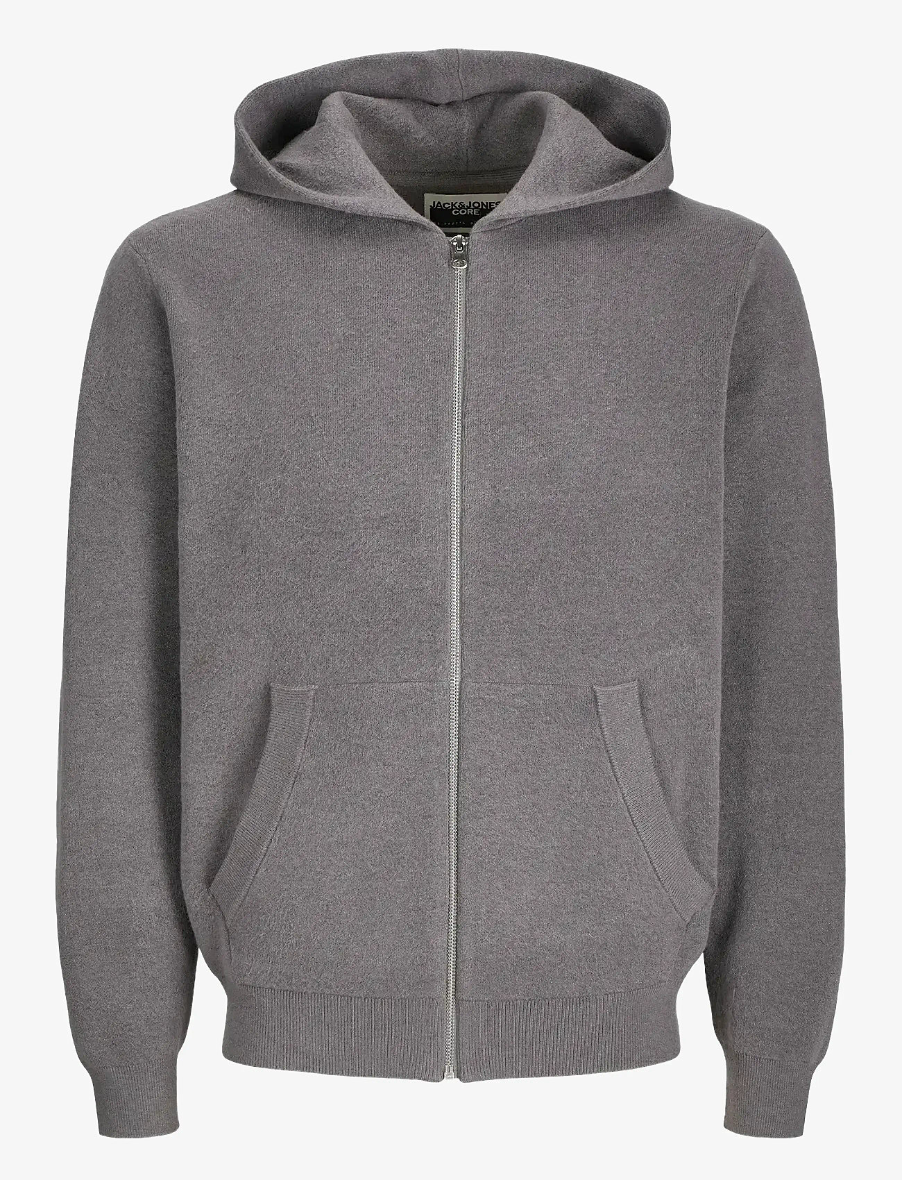 Jack & Jones - JCOCALEB KNIT ZIP HOODIE BF - shark - 0