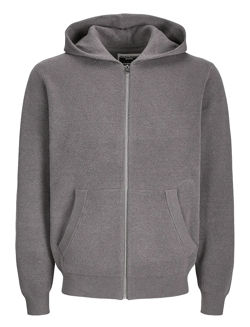 Zip Up Jack Jones Hoodie Grau JACK JONES JORROXBURY BACK SWEAT ZIP