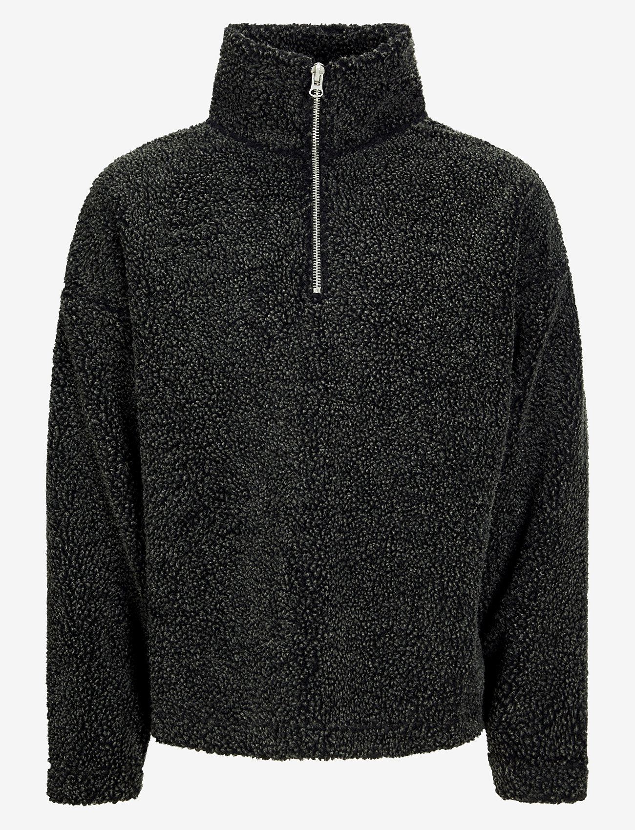 Jack & Jones - JORROXBURY TEDDY SWEAT HIGH NECK LN - teddy kampsunid - black - 1