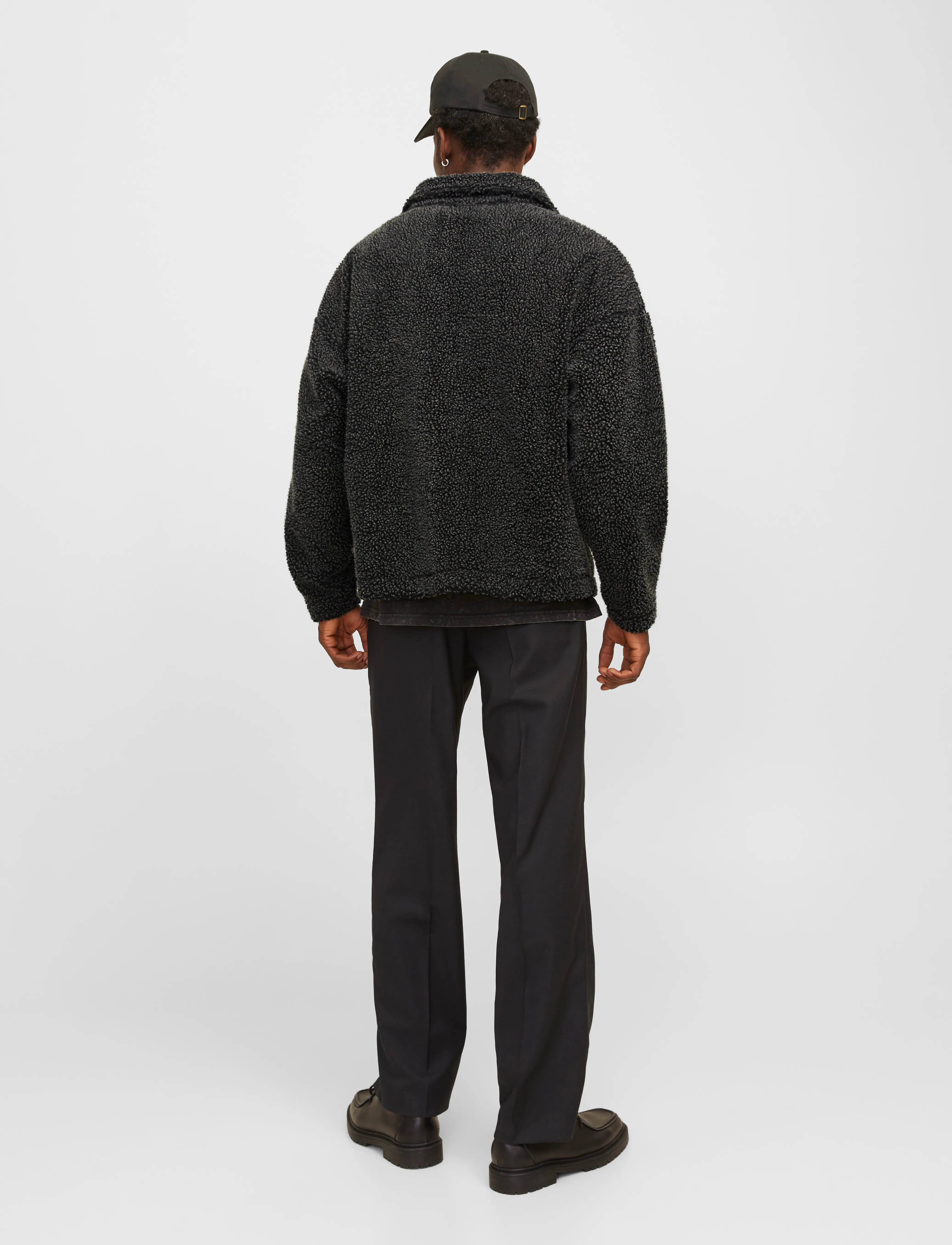 Jack & Jones - JORROXBURY TEDDY SWEAT HIGH NECK LN - teddy-pullover - black - 2