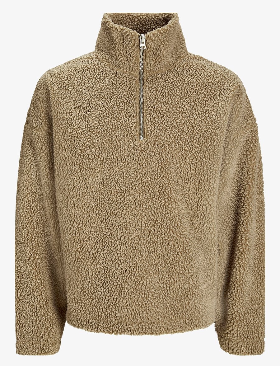 Jack & Jones - JORROXBURY TEDDY SWEAT HIGH NECK LN - teddy-truien - cornstalk - 1
