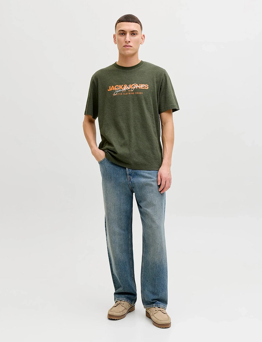 Jack & Jones - JJALVIS TEE SS CREW NECK 3PK MP - kortærmede t-shirts - kombu green - 4