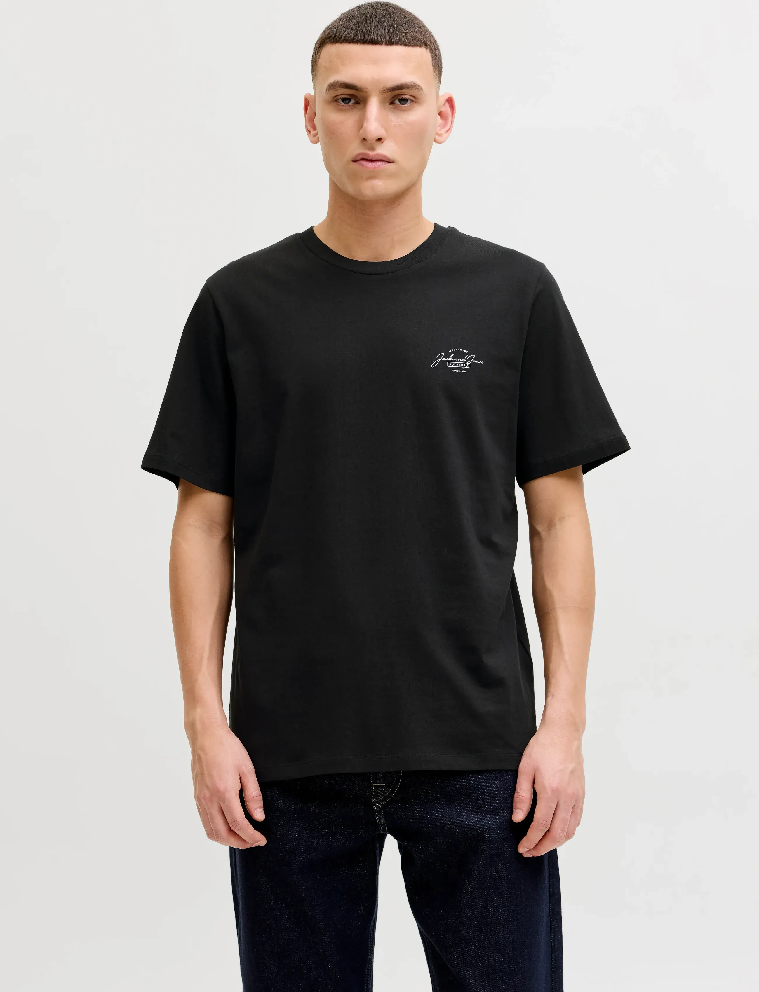 Jack & Jones - JJFERRIS TEE SS CREW NECK 3PK MP - kortærmede t-shirts - kombu green - 5