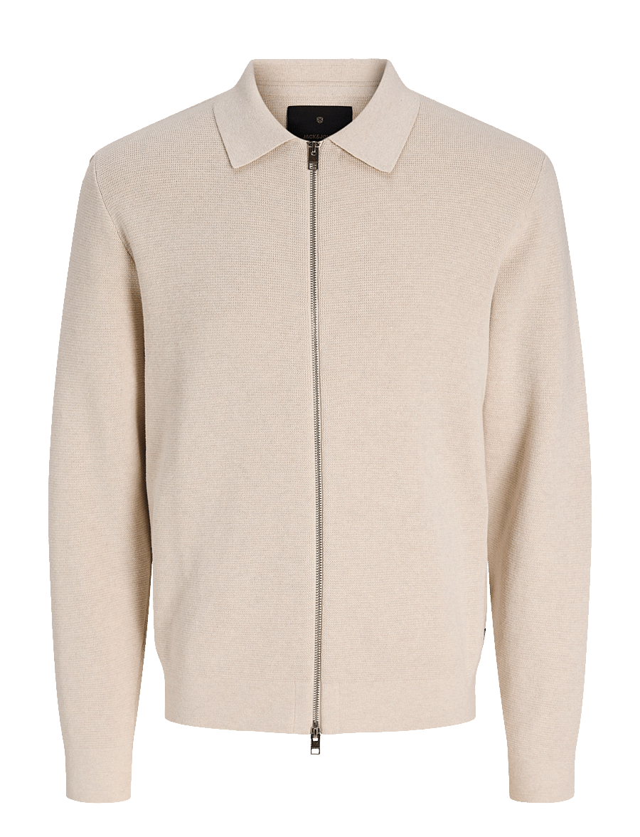 Jack & Jones - JPRBLAMILANO STITCH KNIT CARDIGAN - strickjacken - cloud dancer - 0