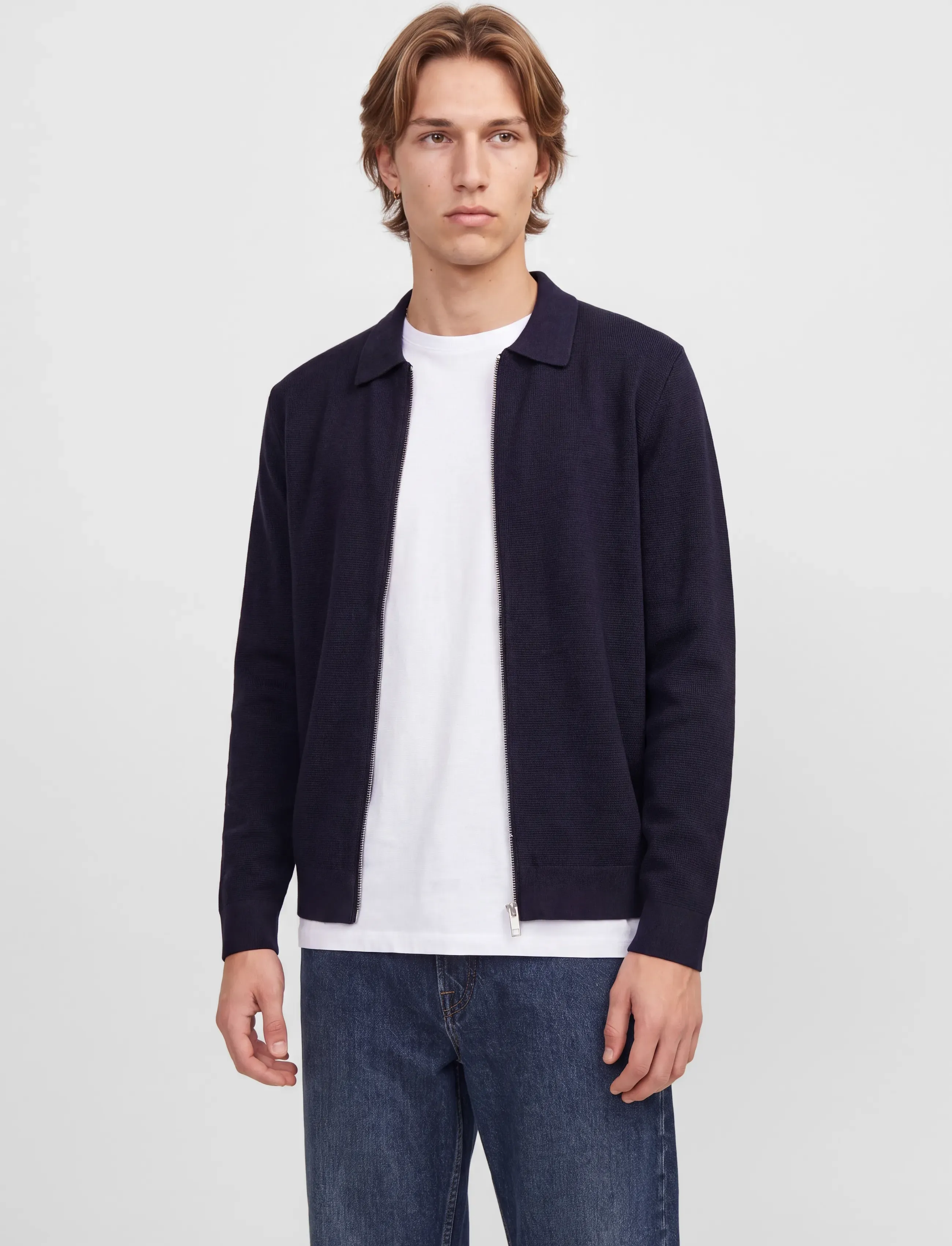 Jack & Jones - JPRBLAMILANO STITCH KNIT CARDIGAN - gilets - night sky - 0