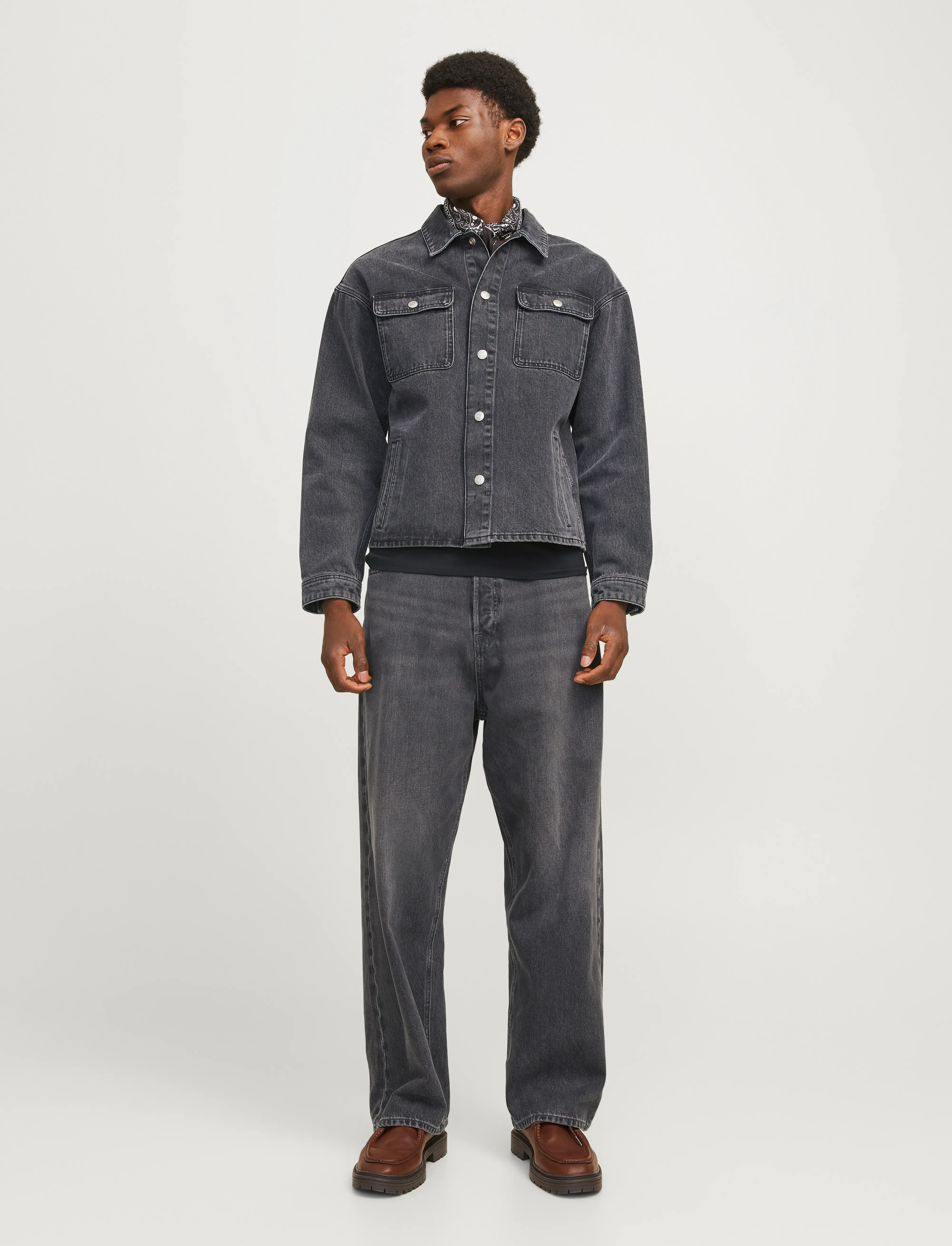 Jack & Jones JJIRON JJORIGINAL AM 592 NOOS - Jeans - BLACK DENIM / black
