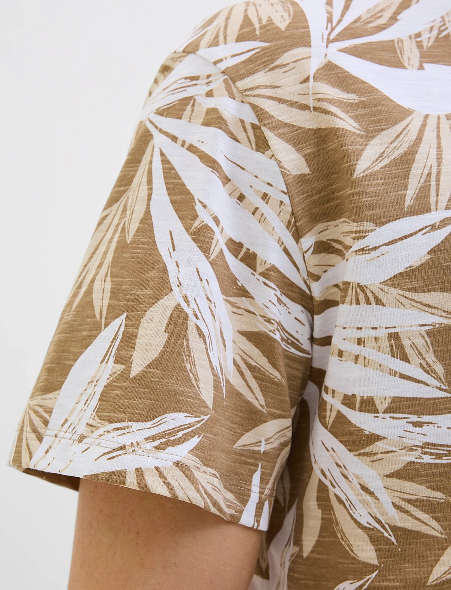 Jack & Jones - JJEBRYAN AOP TEE S/S O-NECK SN - kurzärmelige t-shirts - coriander - 3