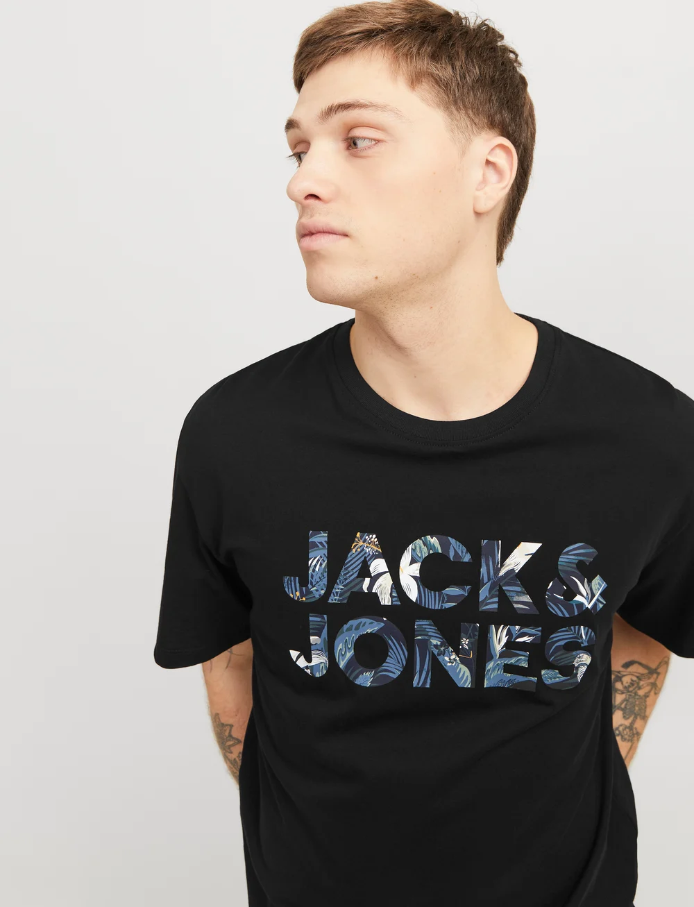 Jack & Jones - JJEBRYAN CORP LOGO TEE SS O-NECK NOOS - short-sleeved t-shirts - black - 4