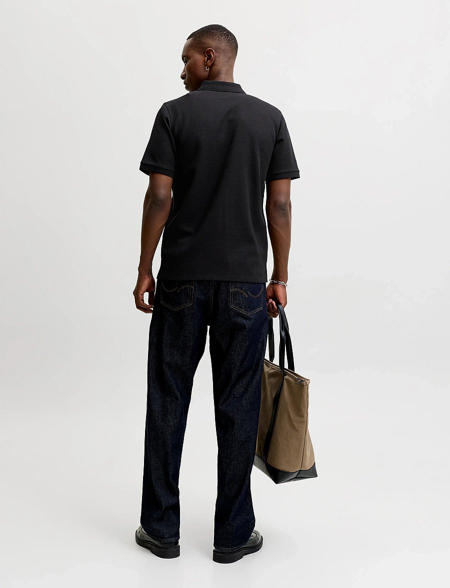 Jack & Jones - JJEAUSTIN POLO SS NOOS - kortärmade pikéer - black - 3