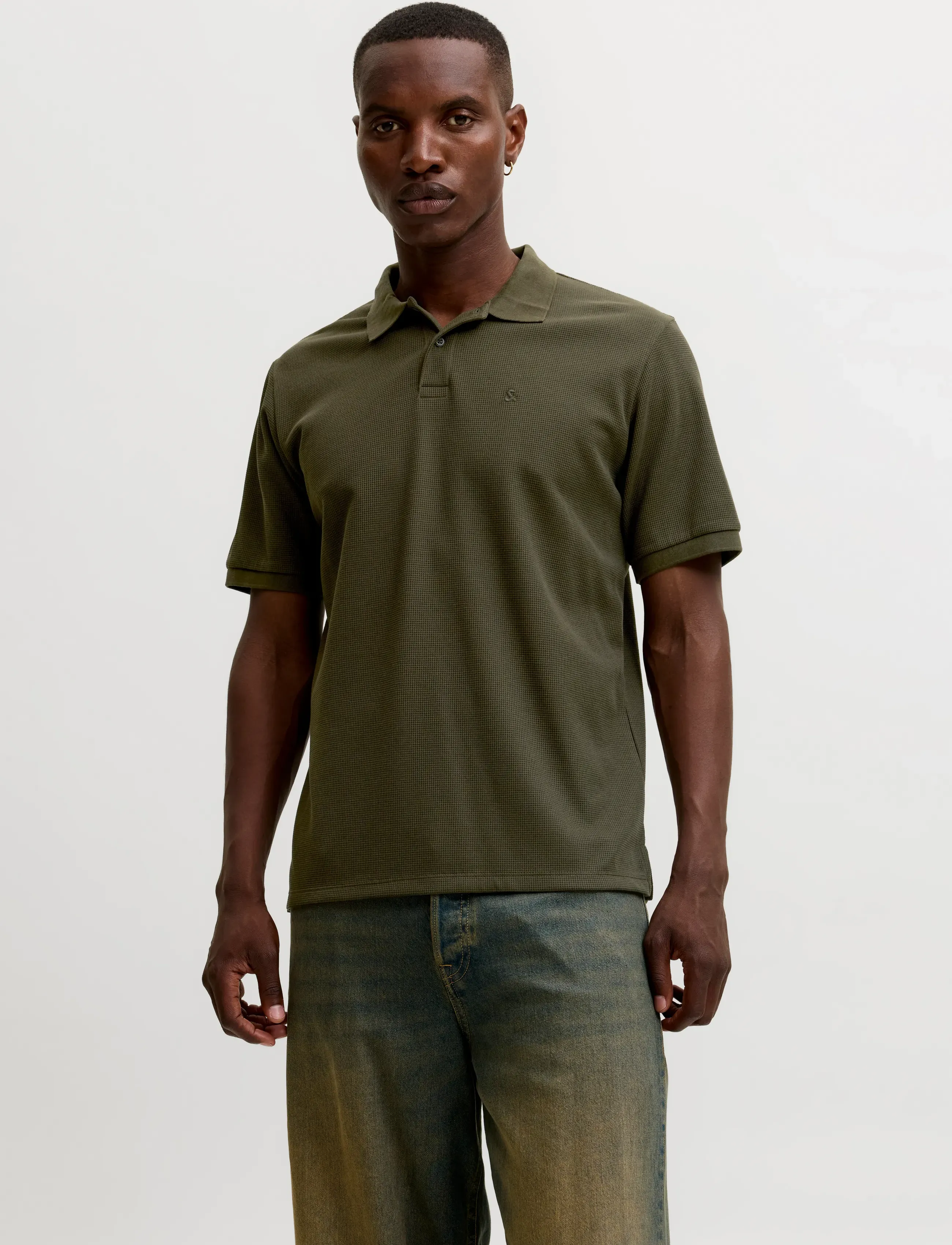 Jack & Jones JJEAUSTIN POLO SS NOOS - Kortärmade pikéer - ROSIN / khaki/green