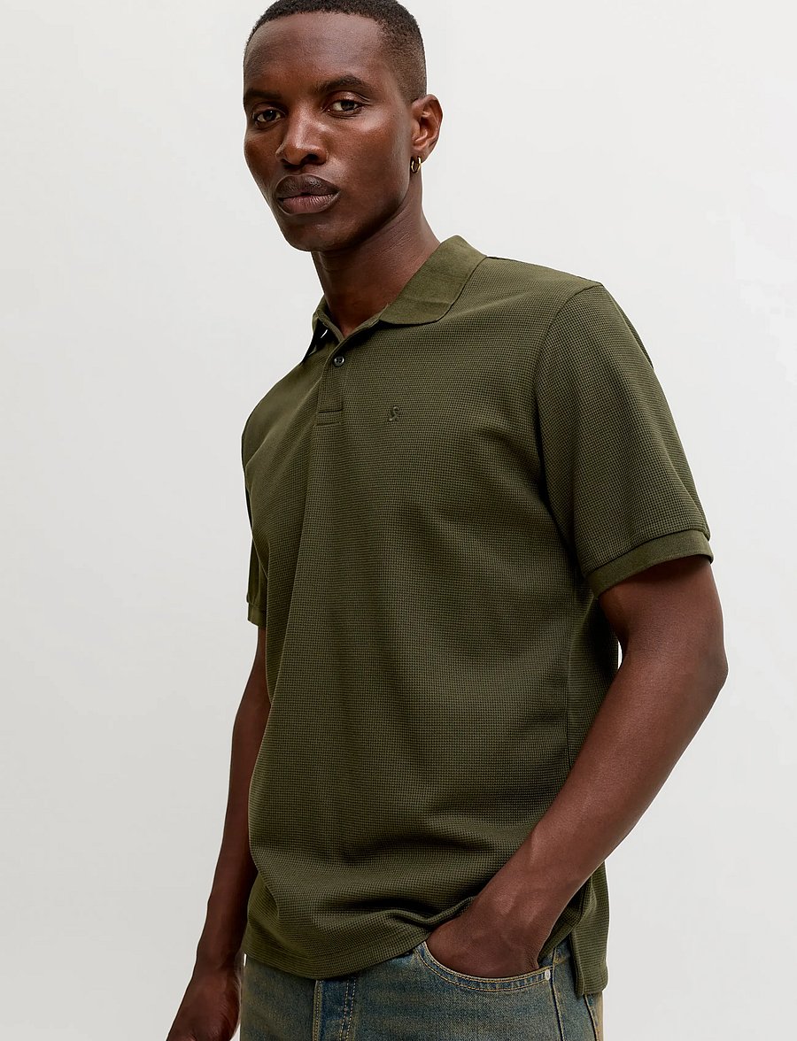 Jack & Jones - JJEAUSTIN POLO SS NOOS - short-sleeved polos - rosin - 5