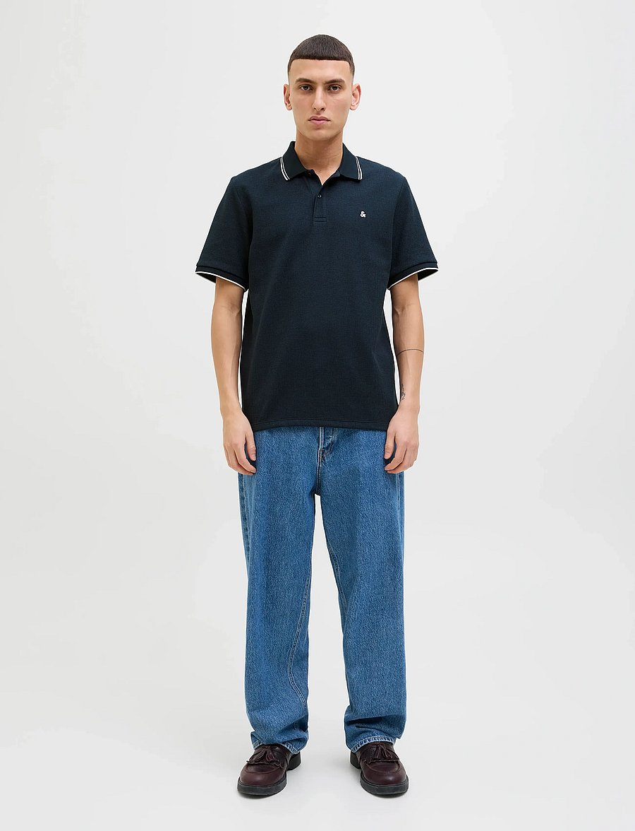 Jack & Jones - JJEAUSTIN POLO SS NOOS - kortärmade pikéer - sky captain - 4