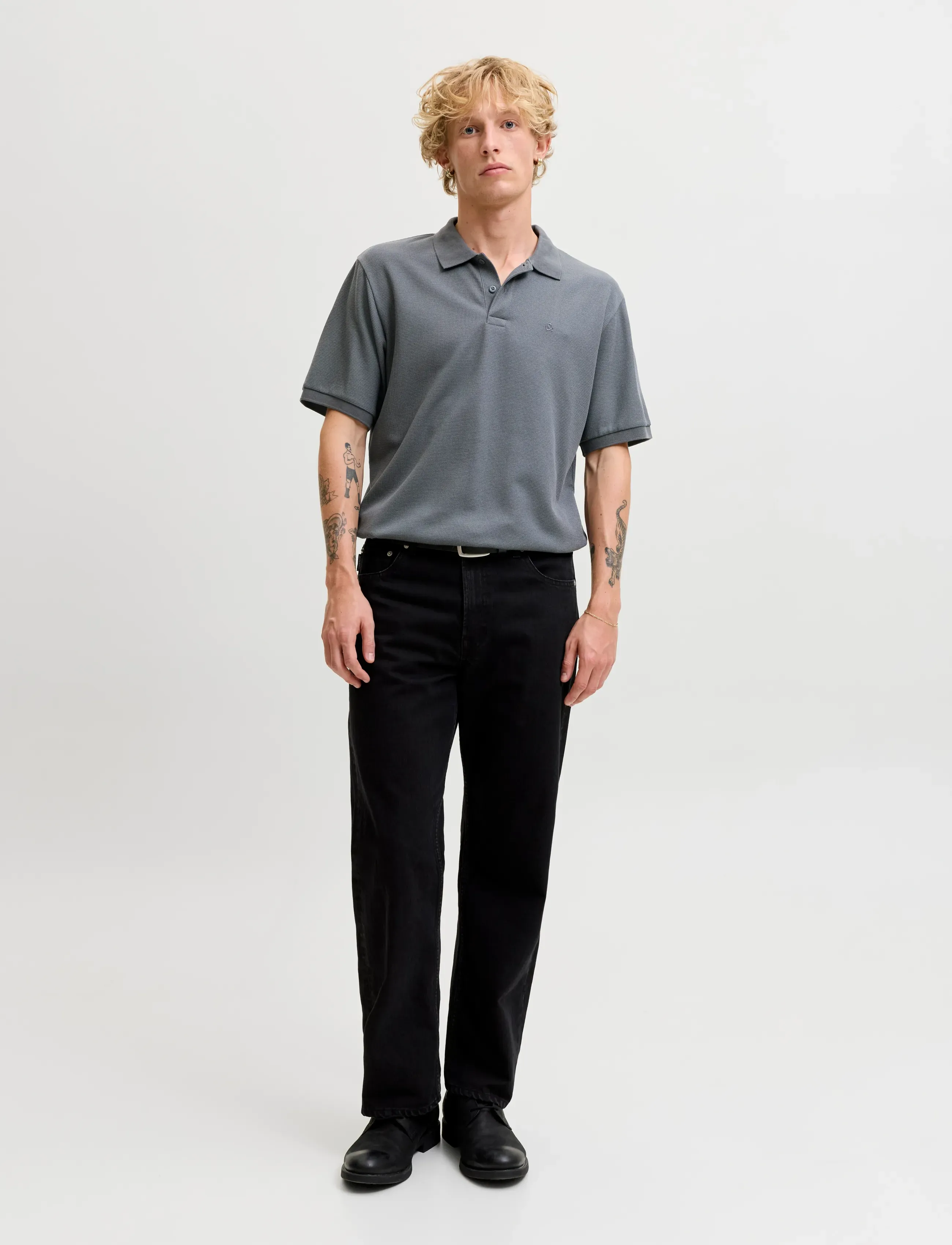 Jack & Jones - JJEAUSTIN POLO SS NOOS - polos à manches courtes - turbulence - 3