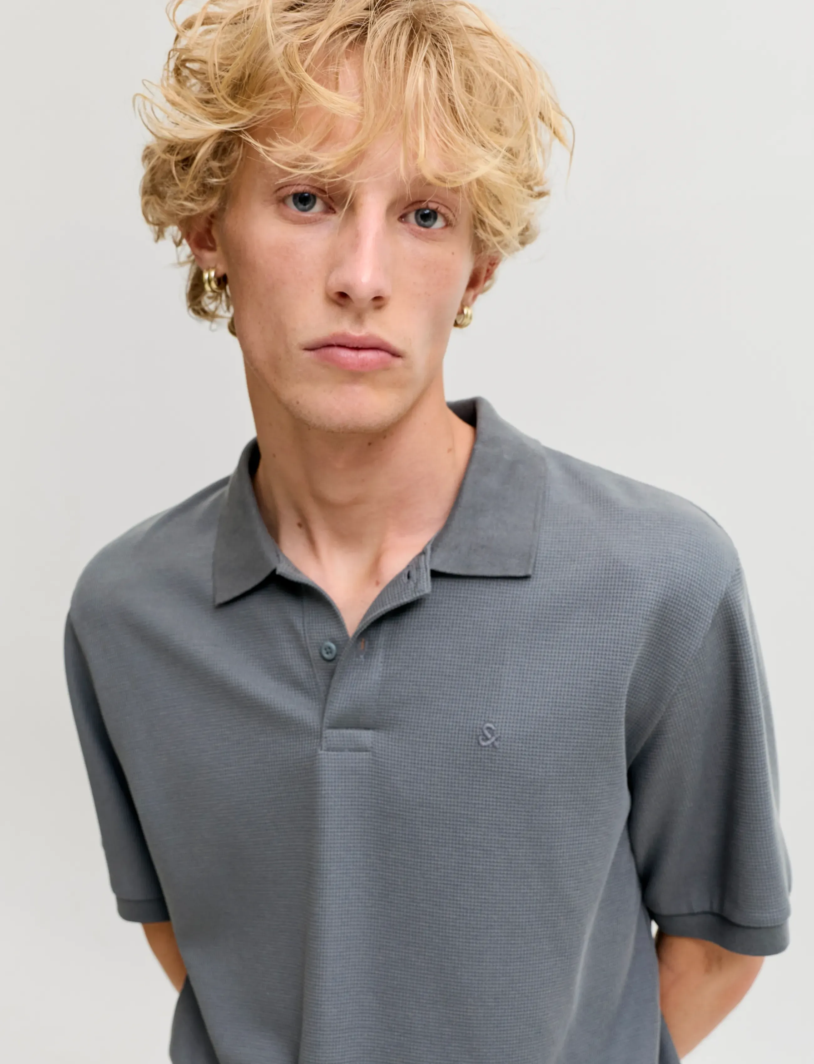 Jack & Jones - JJEAUSTIN POLO SS NOOS - polos à manches courtes - turbulence - 4