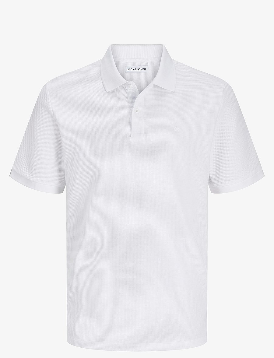 Jack & Jones - JJEAUSTIN POLO SS NOOS - stutterma pólóbolir - white - 1