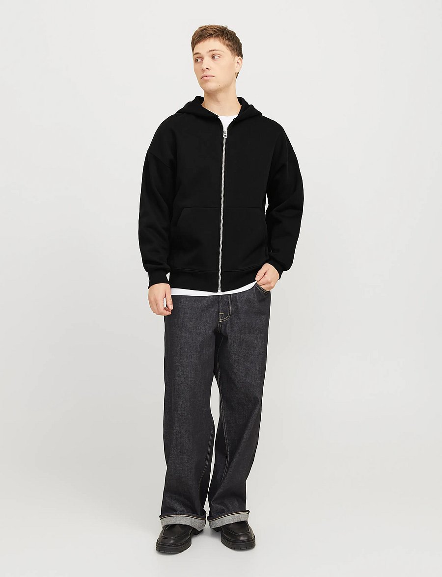 Jack & Jones - JJEURBAN EDGE SWEAT ZIP HOOD NOOS - sweats à capuche - black - 4