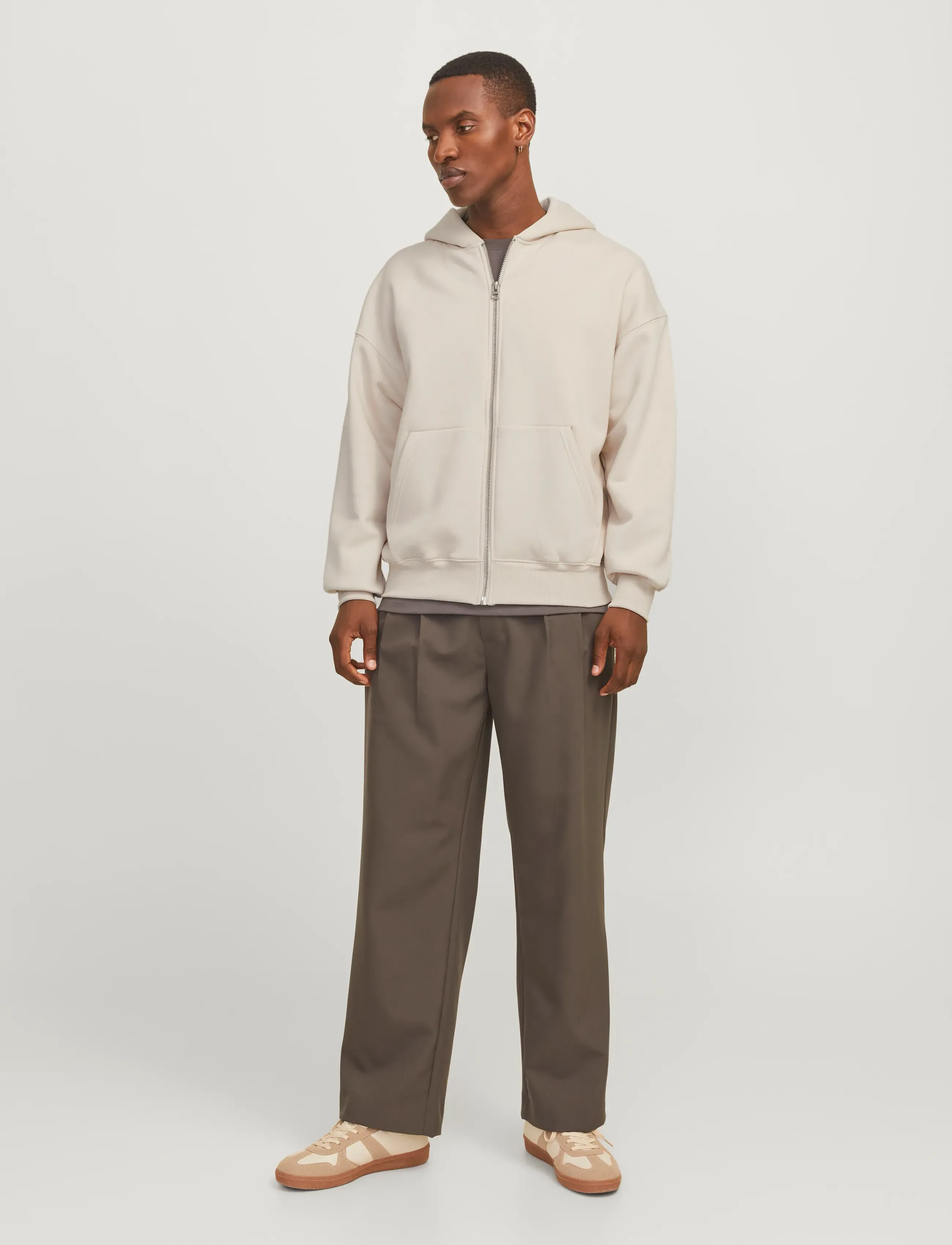 Jack & Jones - JJEURBAN EDGE SWEAT ZIP HOOD NOOS - sweats à capuche - moonbeam - 3